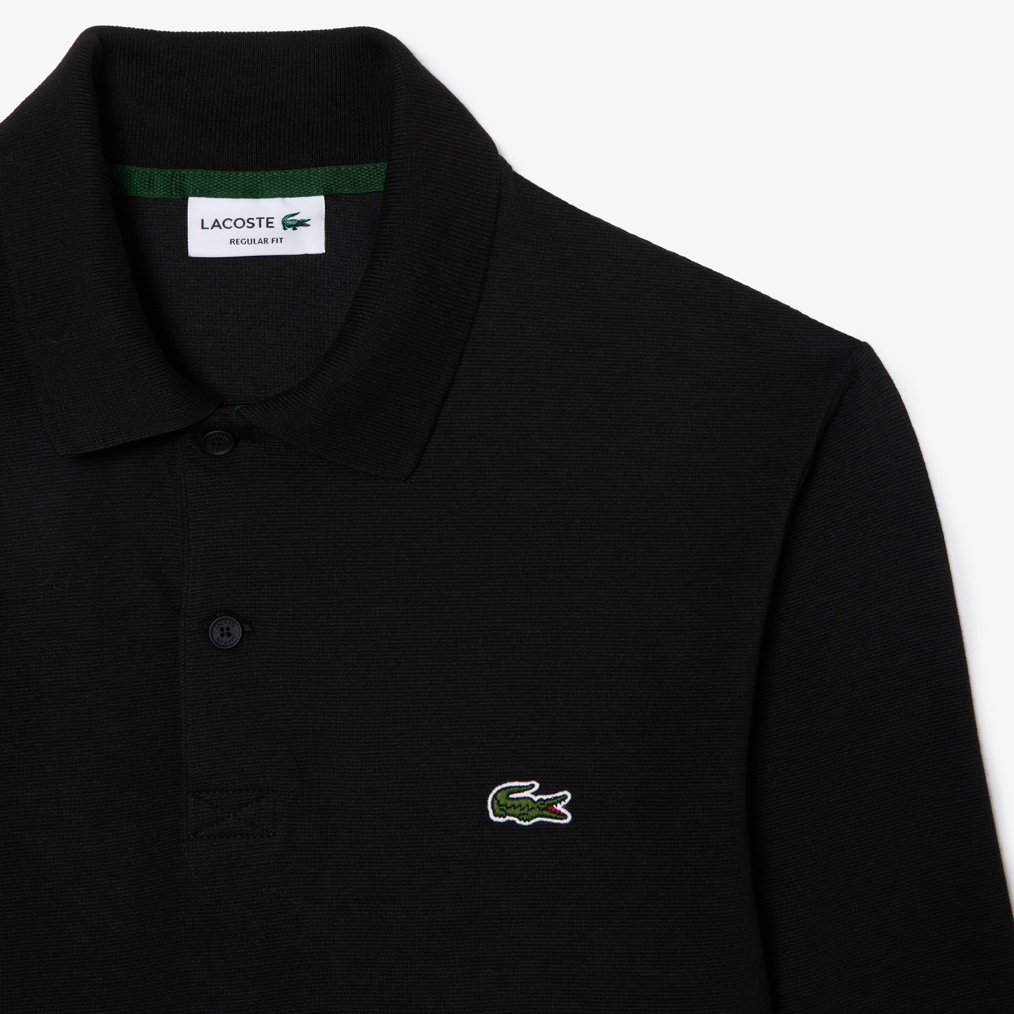 Lacoste Erkek Regular Fit Uzun Kollu Siyah Polo