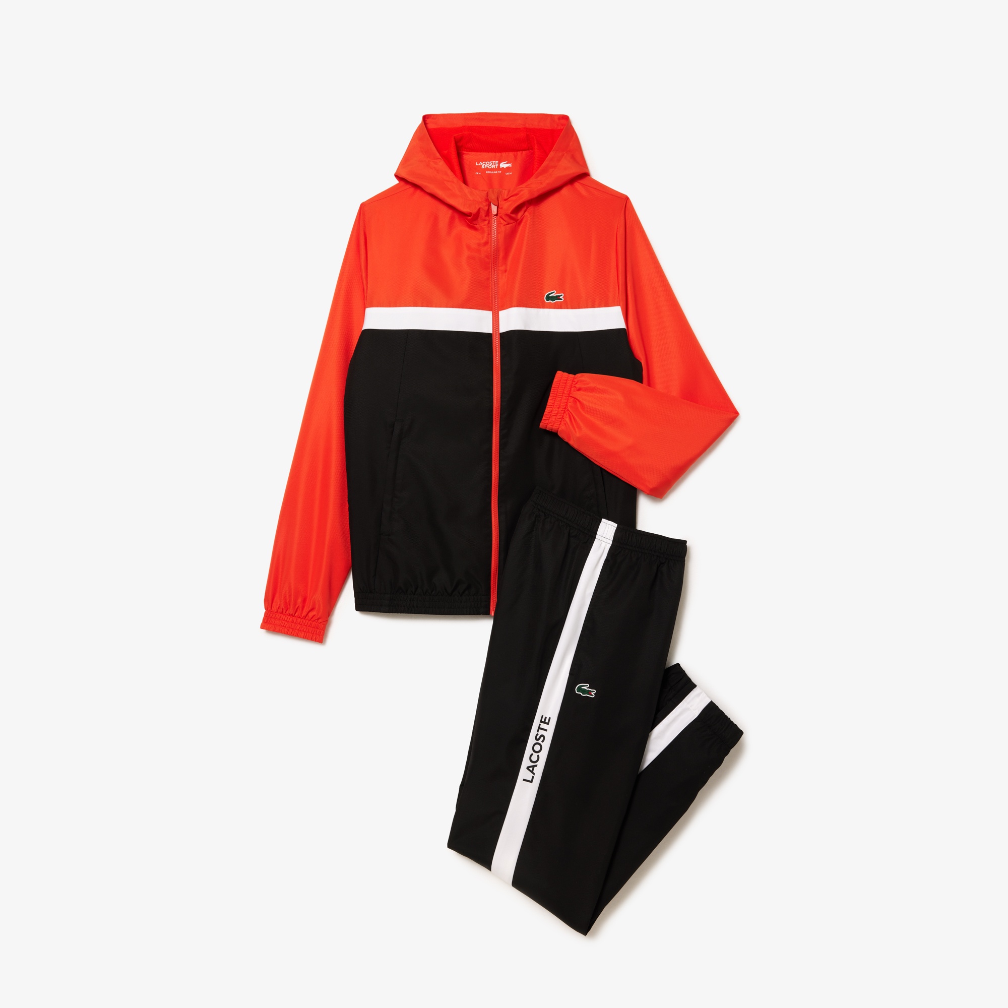 Lacoste SPORT Erkek Uzun Kollu Renk Bloklu Renkli Eşofman Takımı