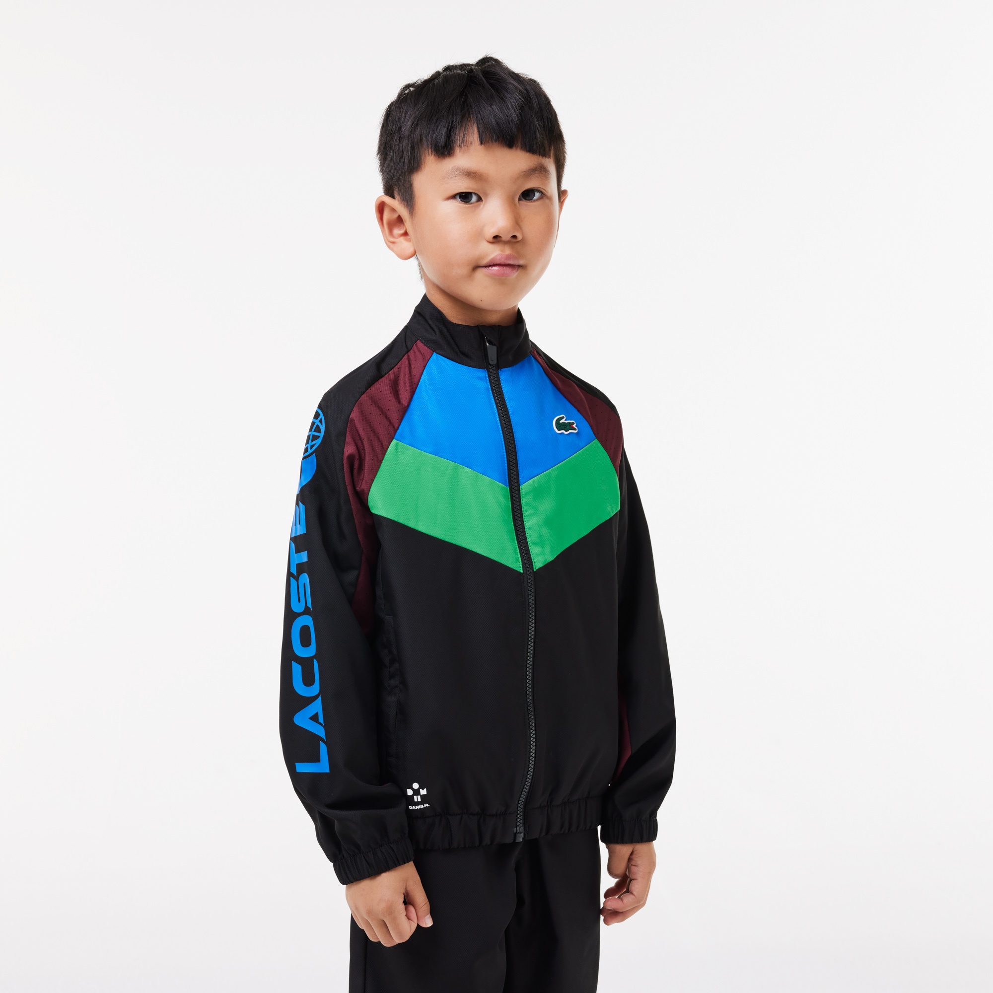 Lacoste SPORT Erkek Çocuk Renk Bloklu Siyah Eşofman Takımı