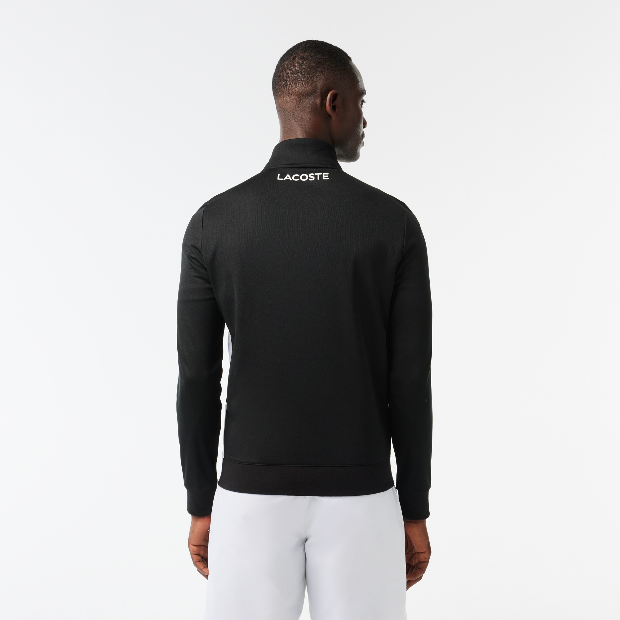 Lacoste SPORT Erkek Classic Fit Fermuarlı Siyah Sweatshirt