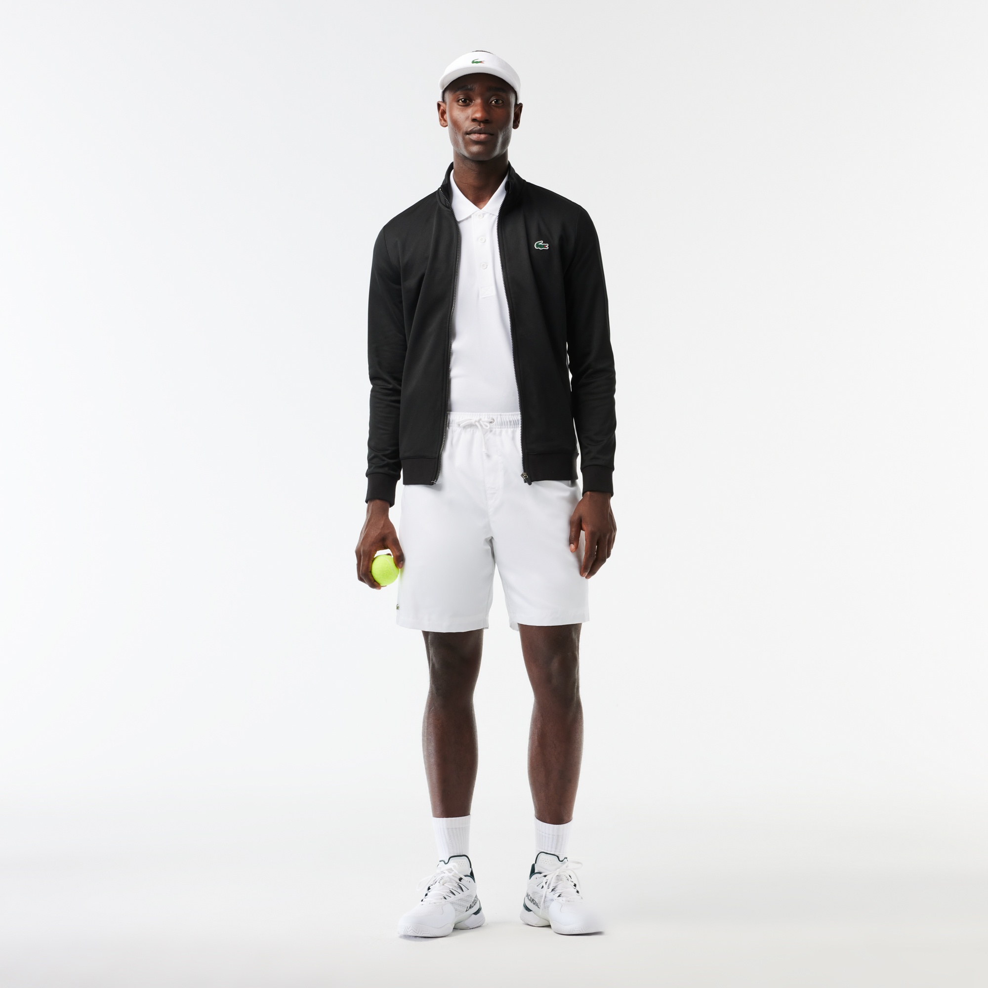 Lacoste SPORT Erkek Classic Fit Fermuarlı Siyah Sweatshirt