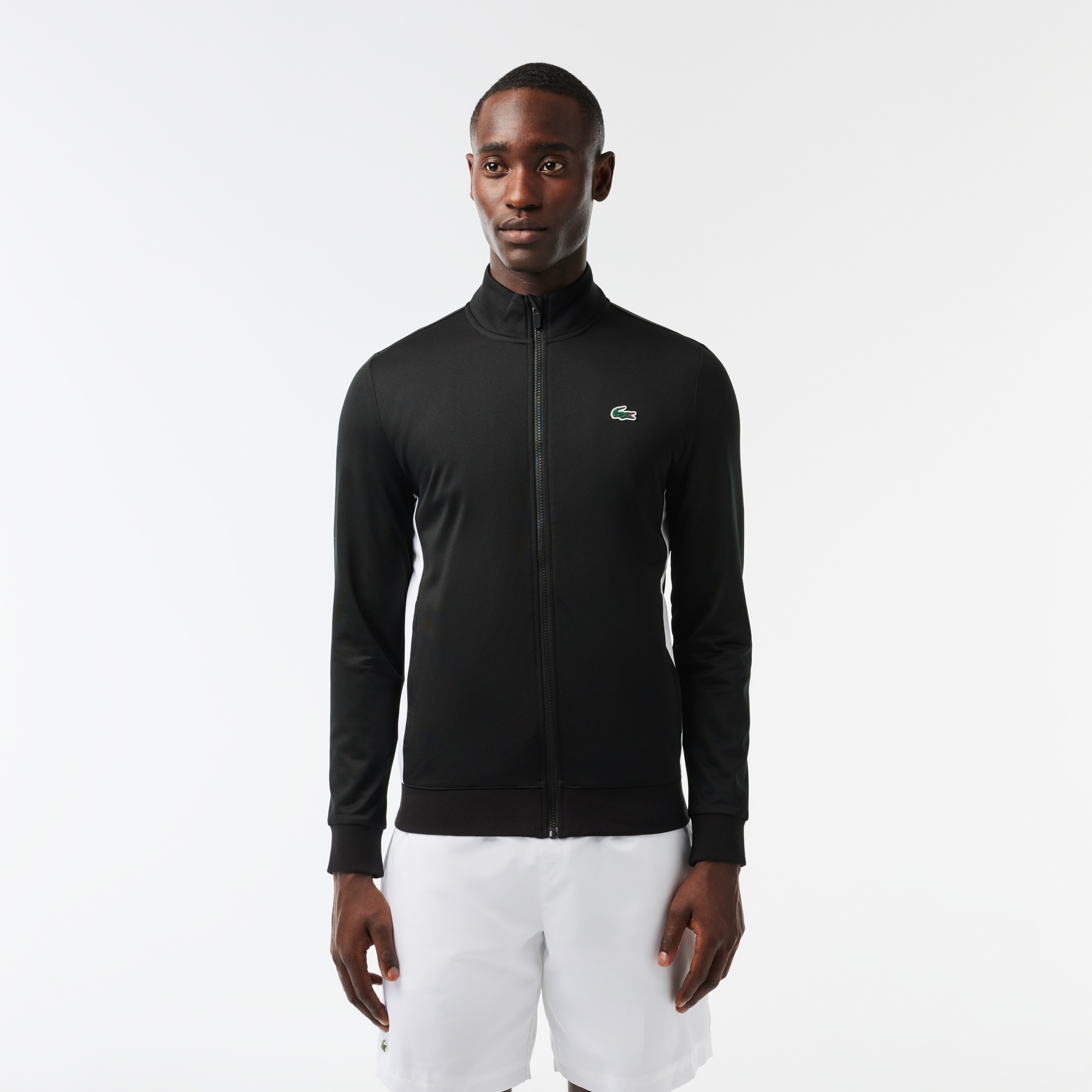 Lacoste SPORT Erkek Classic Fit Fermuarlı Siyah Sweatshirt