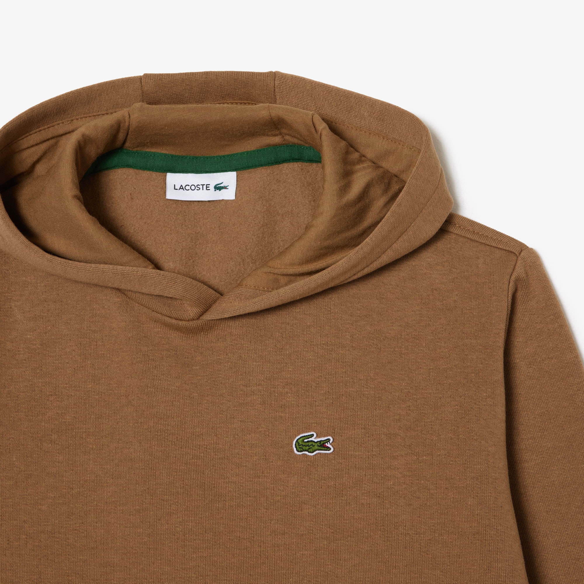 Lacoste Çocuk Kapüşonlu Kahverengi Sweatshirt