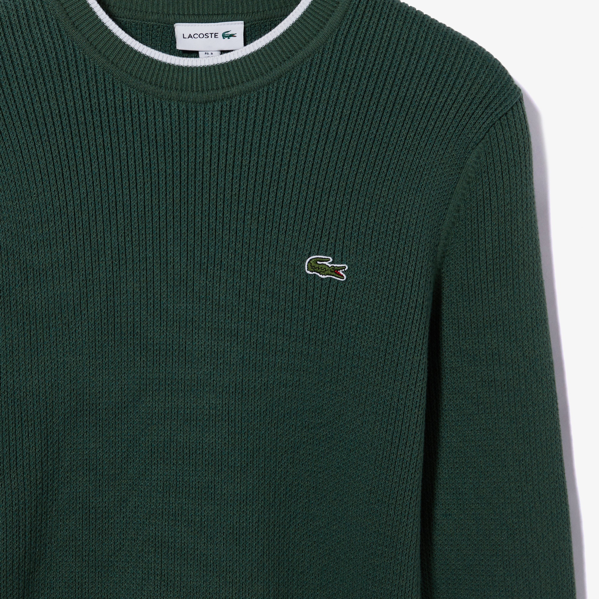 Lacoste Erkek Regular Fit Bisiklet Yaka Yeşil Kazak