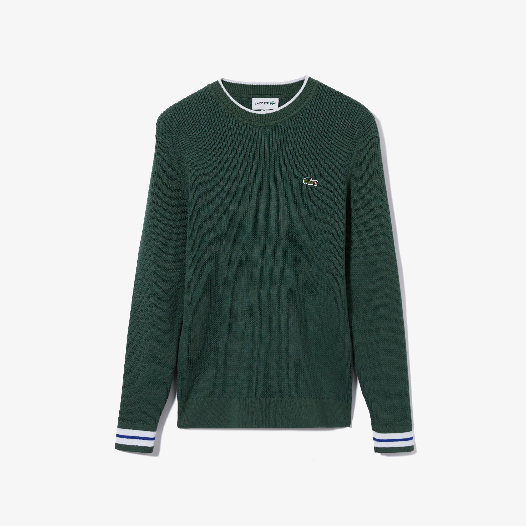 Lacoste Erkek Regular Fit Bisiklet Yaka Yeşil Kazak