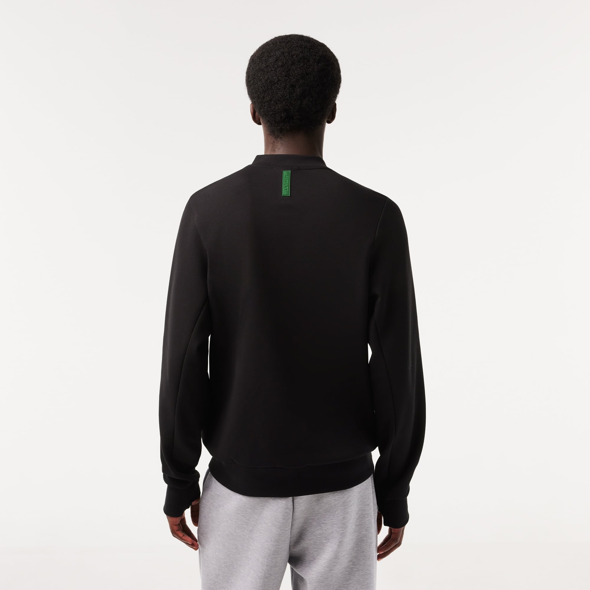 Lacoste Erkek Classic Fit Bisiklet Yaka Siyah Sweatshirt