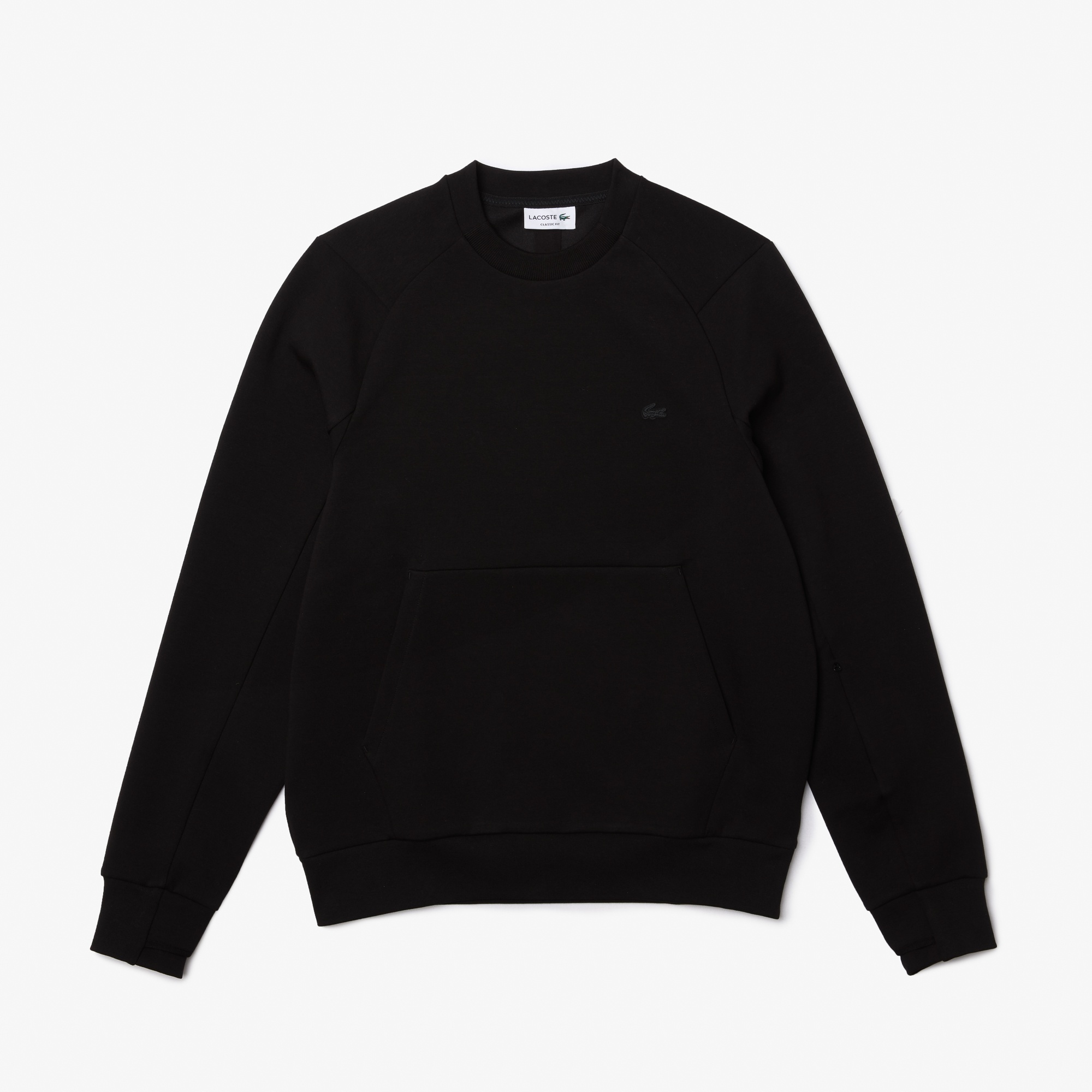 Lacoste Erkek Classic Fit Bisiklet Yaka Siyah Sweatshirt