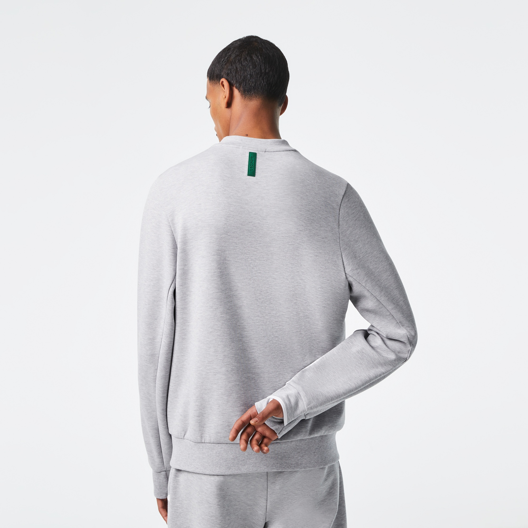 Lacoste Erkek Classic Fit Bisiklet Yaka Gri Sweatshirt