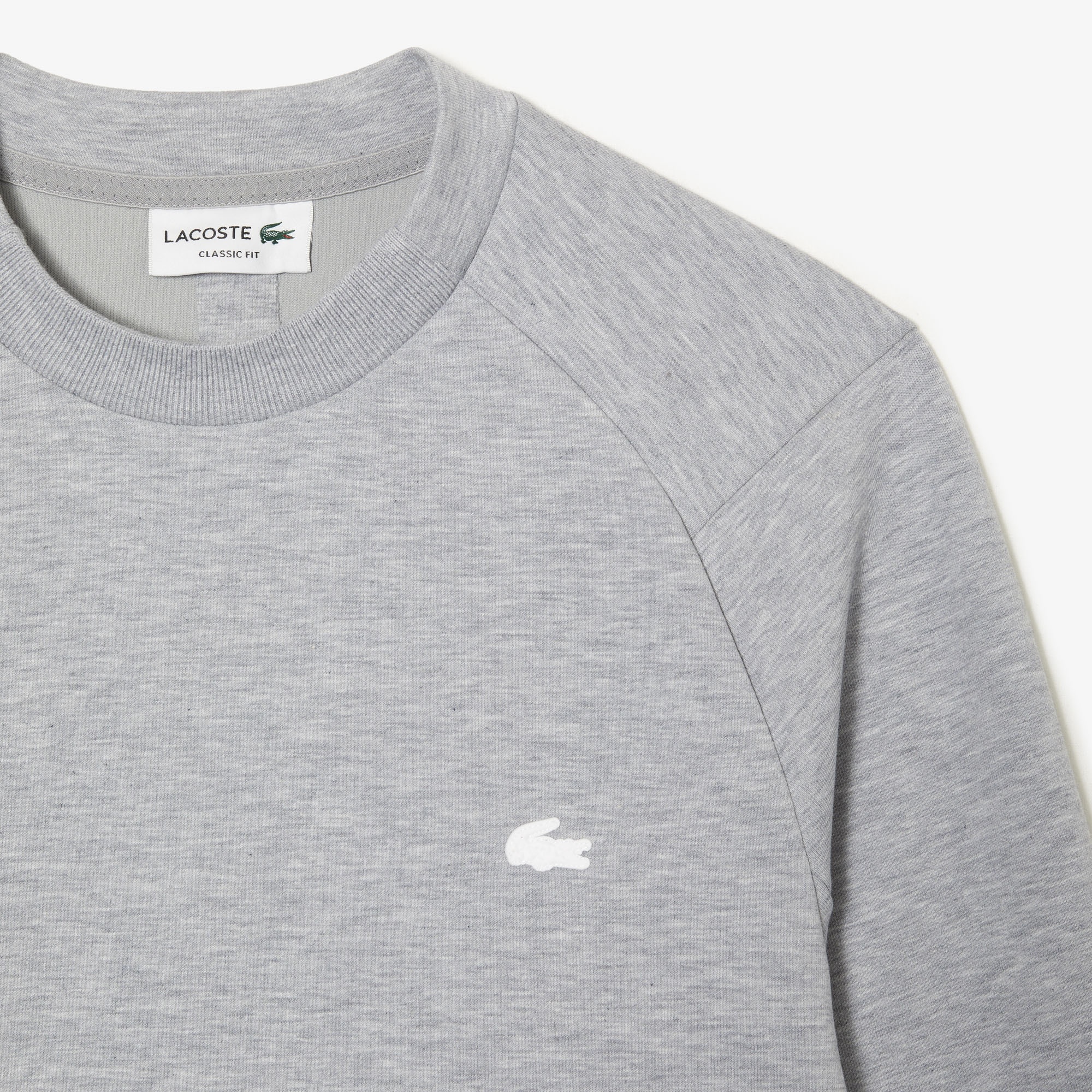 Lacoste Erkek Classic Fit Bisiklet Yaka Gri Sweatshirt