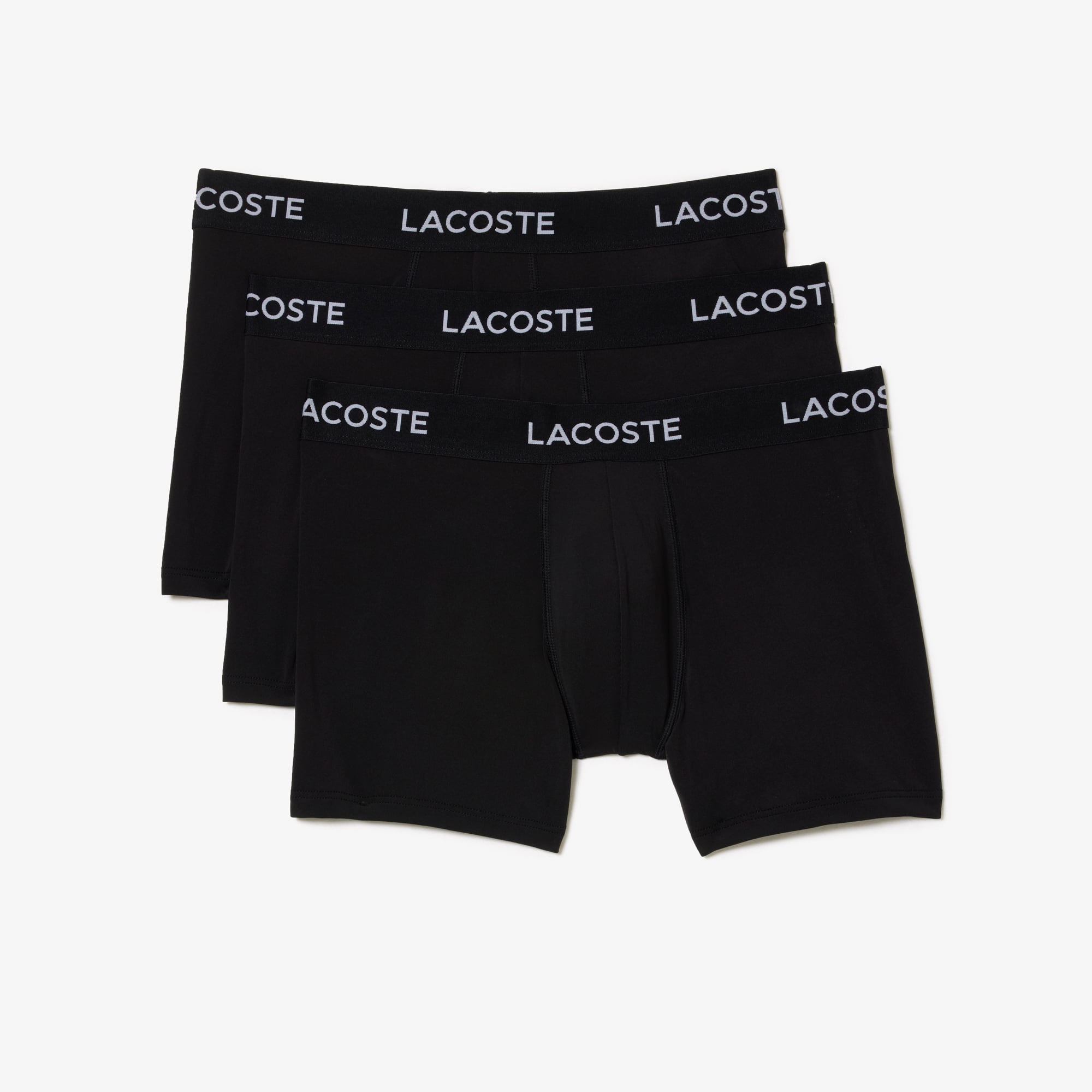 Lacoste Erkek 3'lü Siyah Boxer
