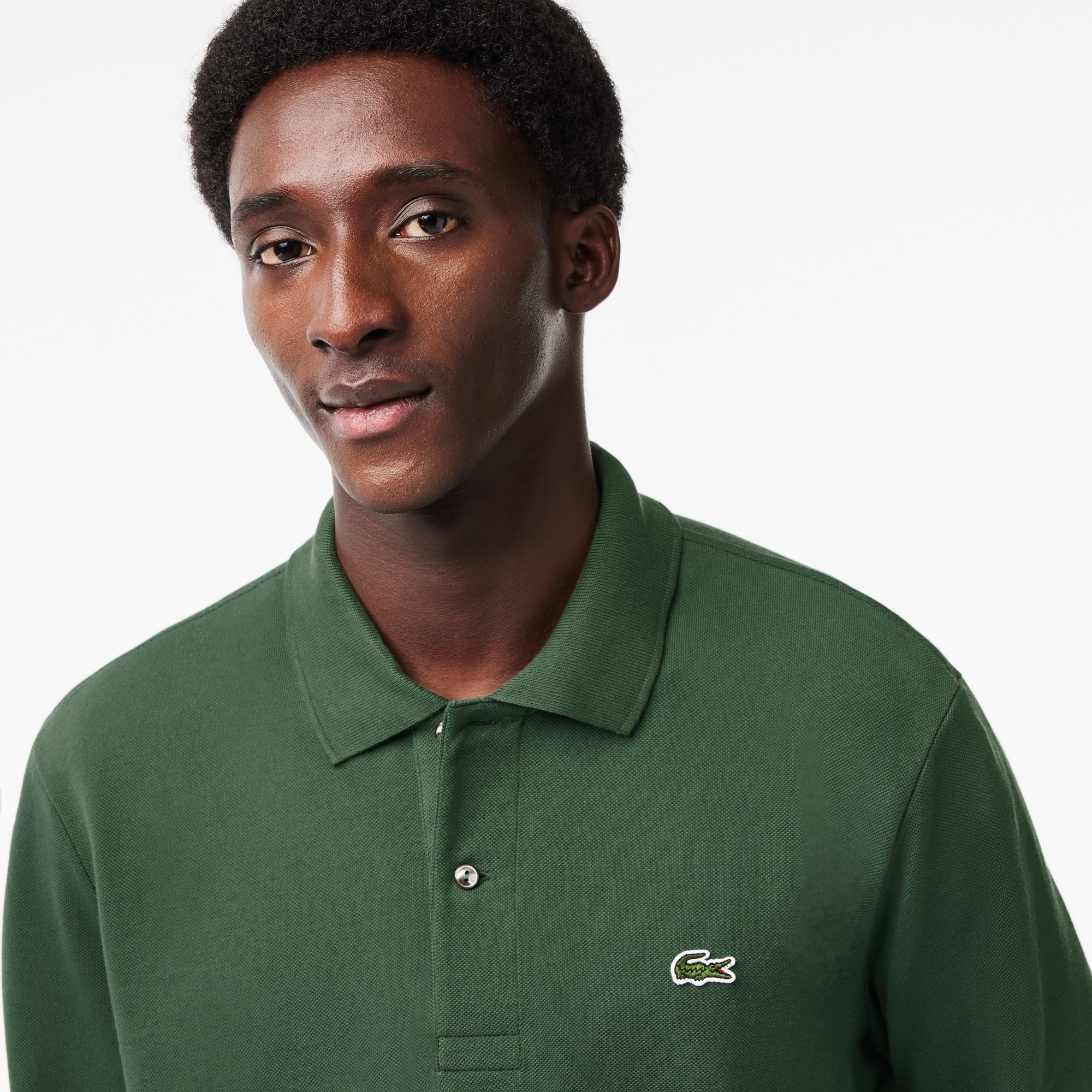 Lacoste Erkek Classic Fit Uzun Kollu L.12.12 Haki Polo