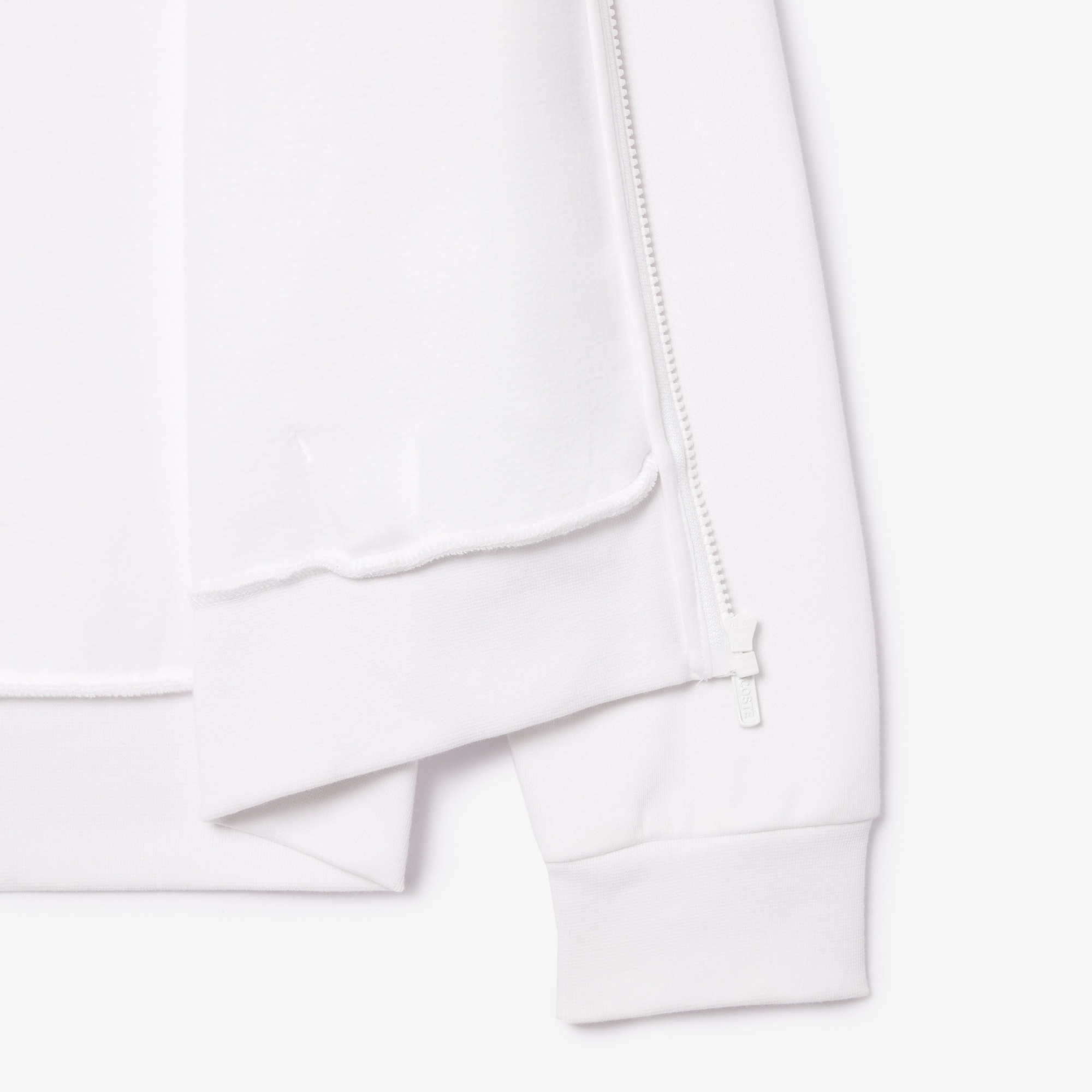 Lacoste Erkek Classic Fit Fermuarlı Beyaz Sweatshirt