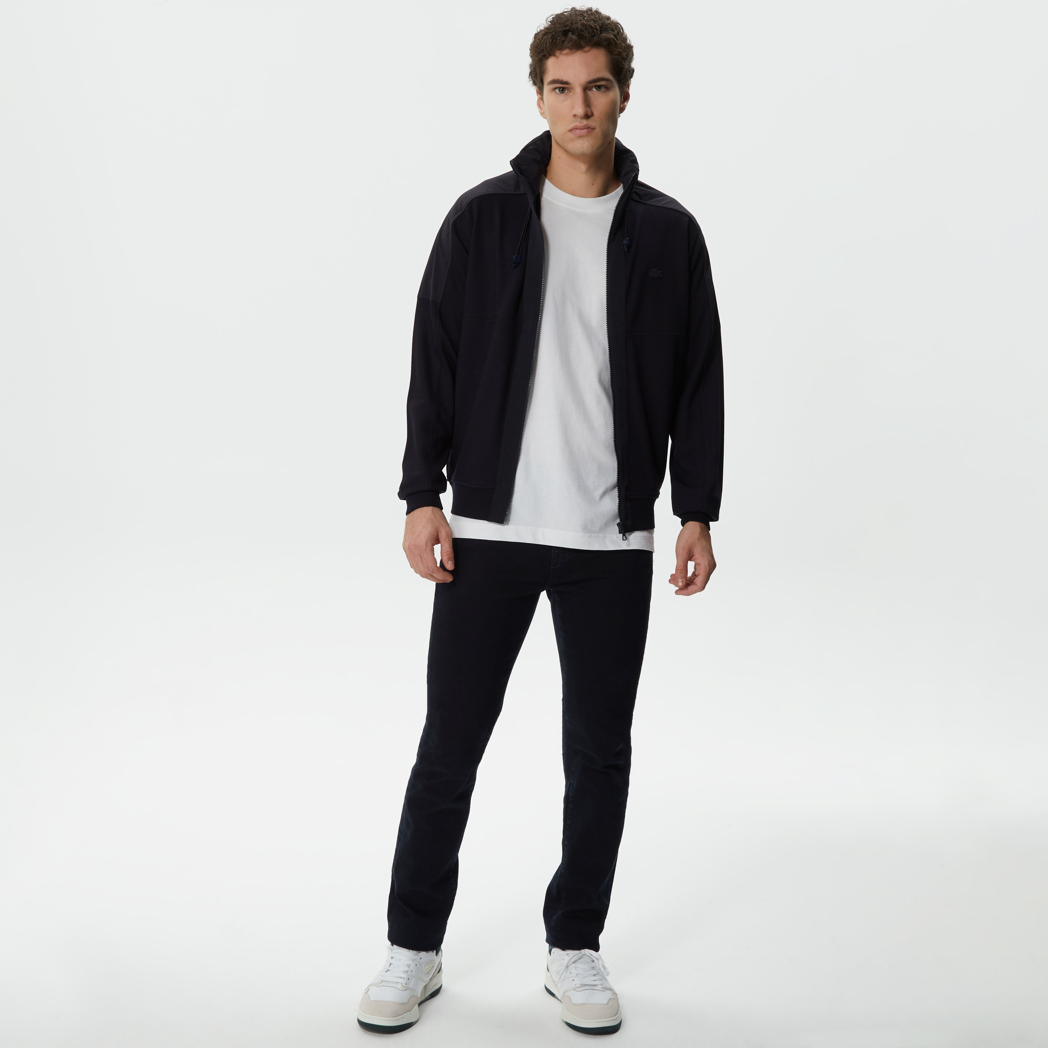 Lacoste Erkek Regular Fit Fermuarlı Lacivert Sweatshirt