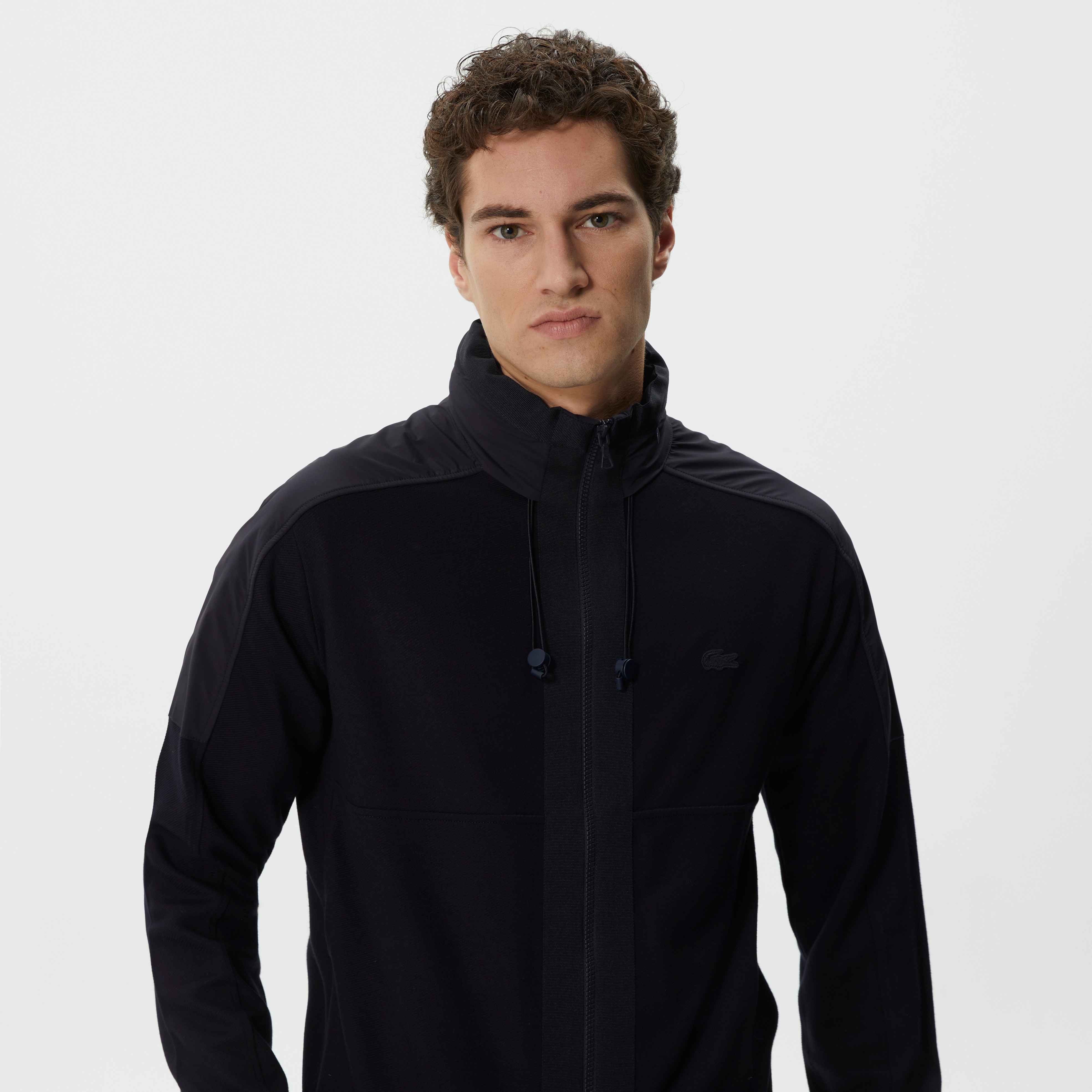 Lacoste Erkek Regular Fit Fermuarlı Lacivert Sweatshirt