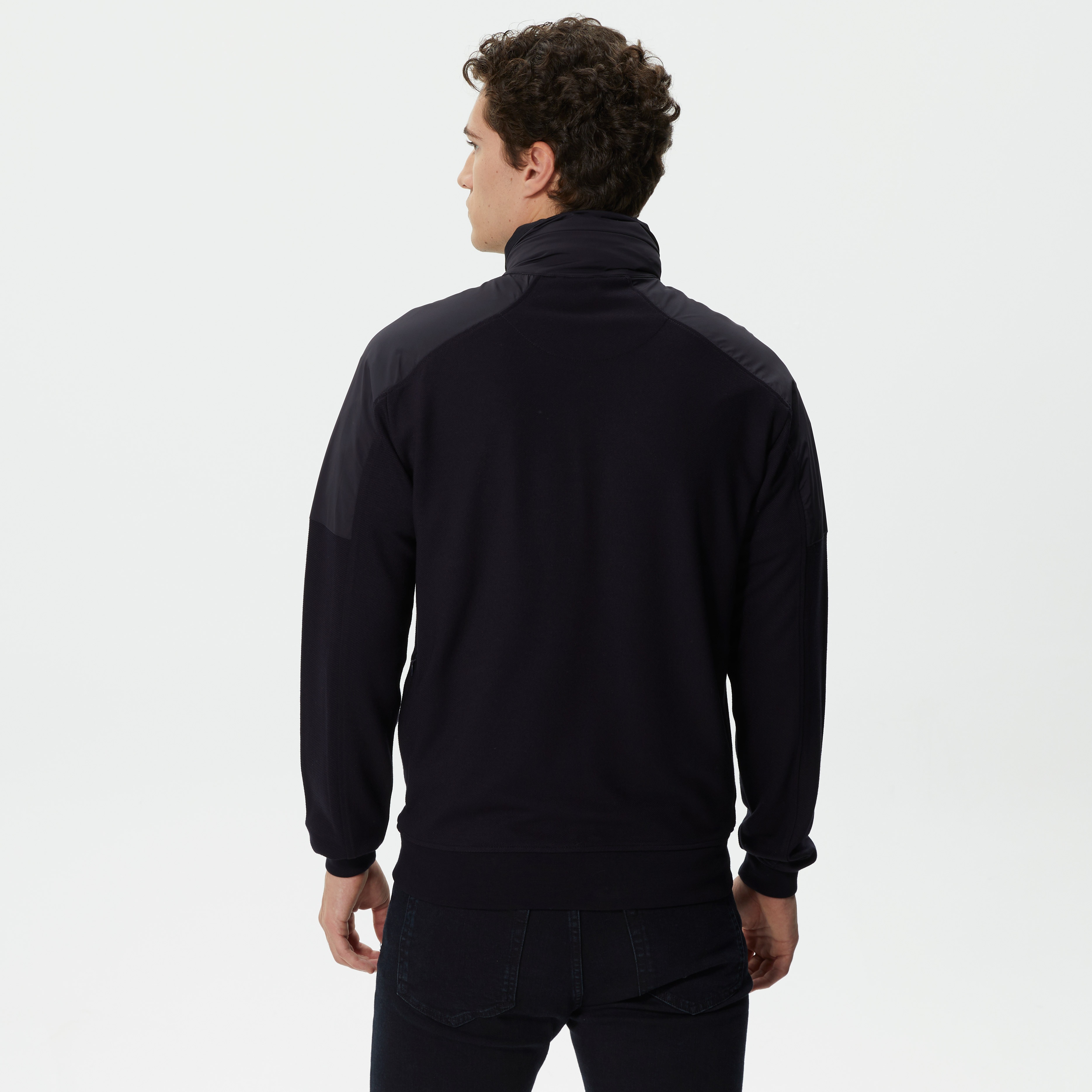 Lacoste Erkek Regular Fit Fermuarlı Lacivert Sweatshirt