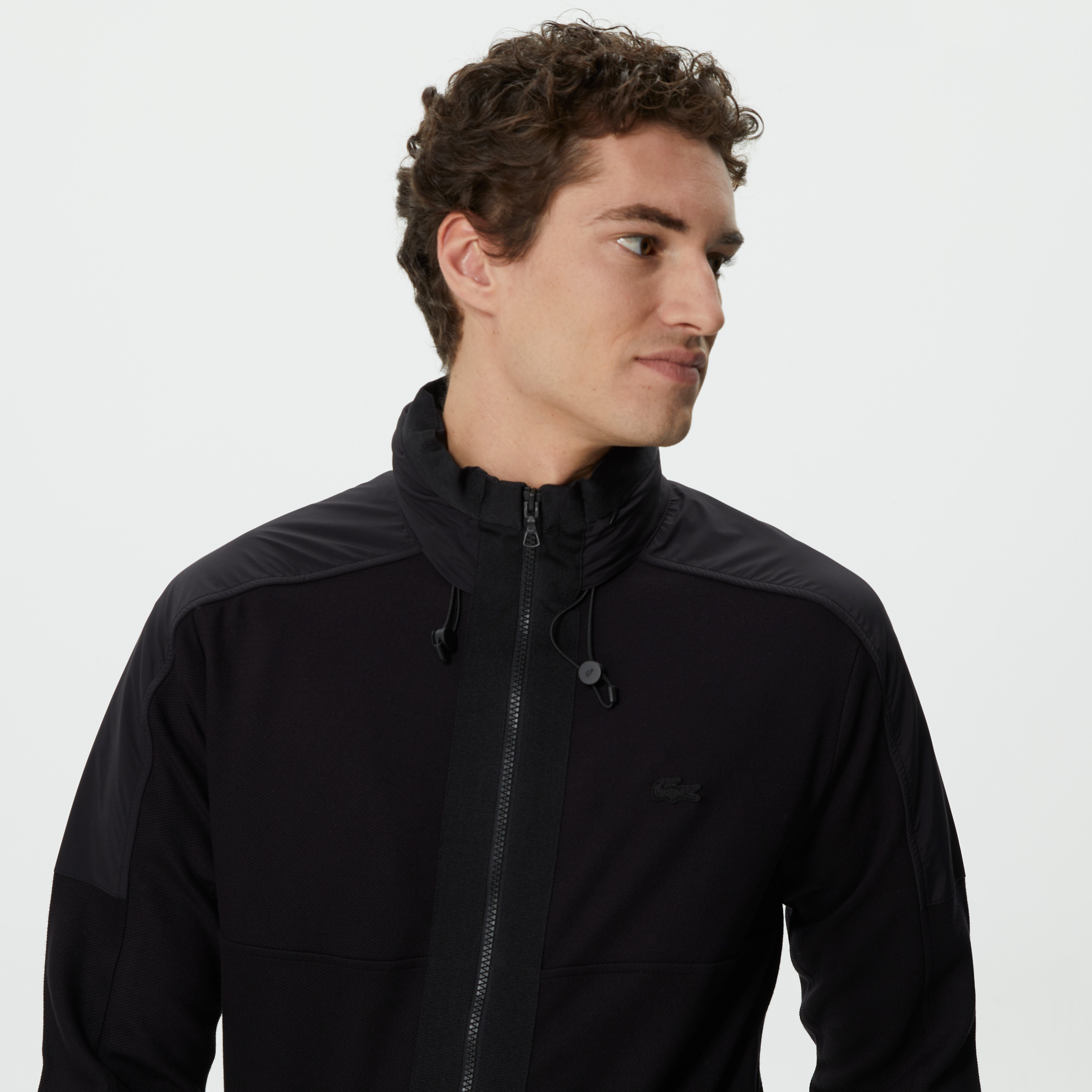 Lacoste Erkek Regular Fit Fermuarlı Siyah Sweatshirt