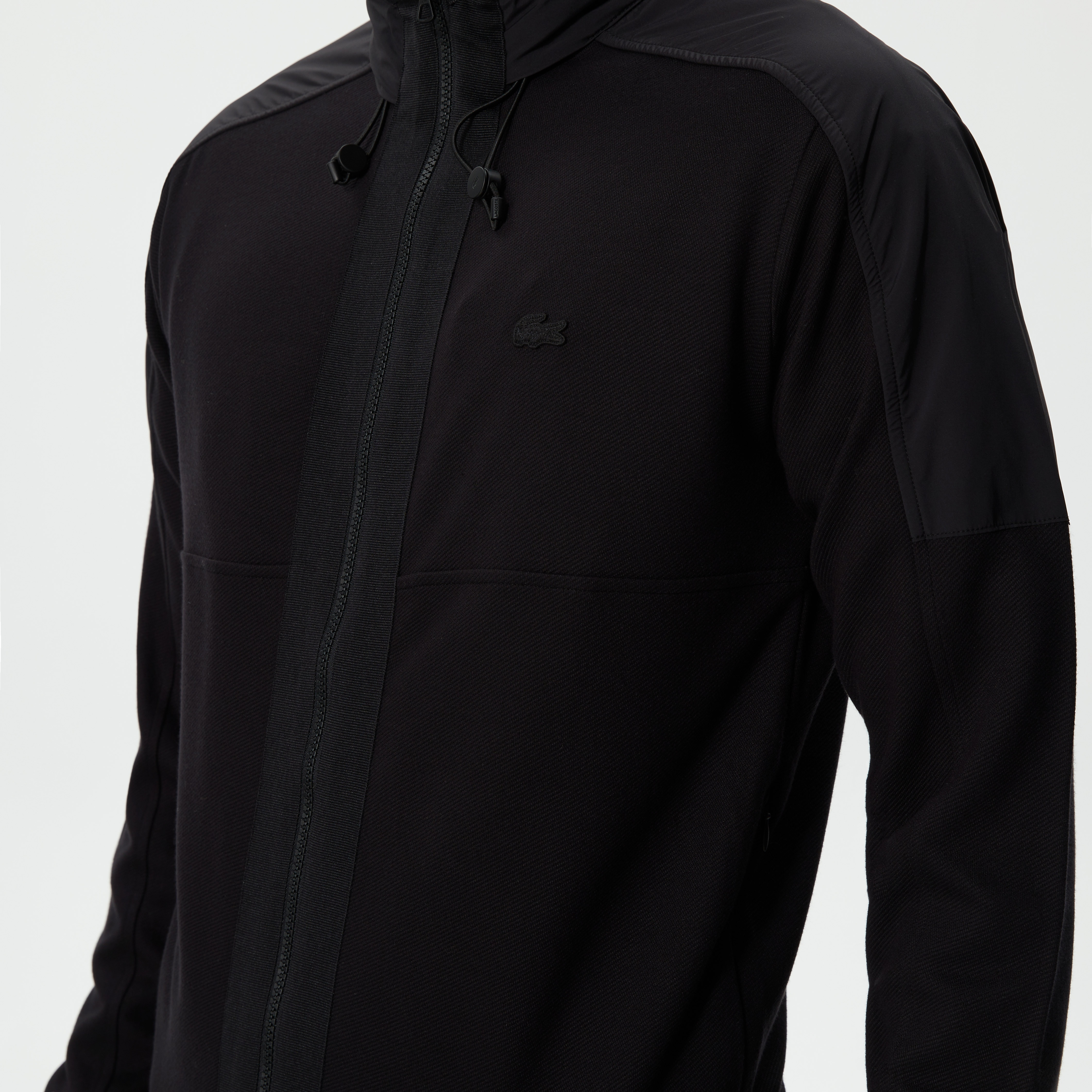 Lacoste Erkek Regular Fit Fermuarlı Siyah Sweatshirt