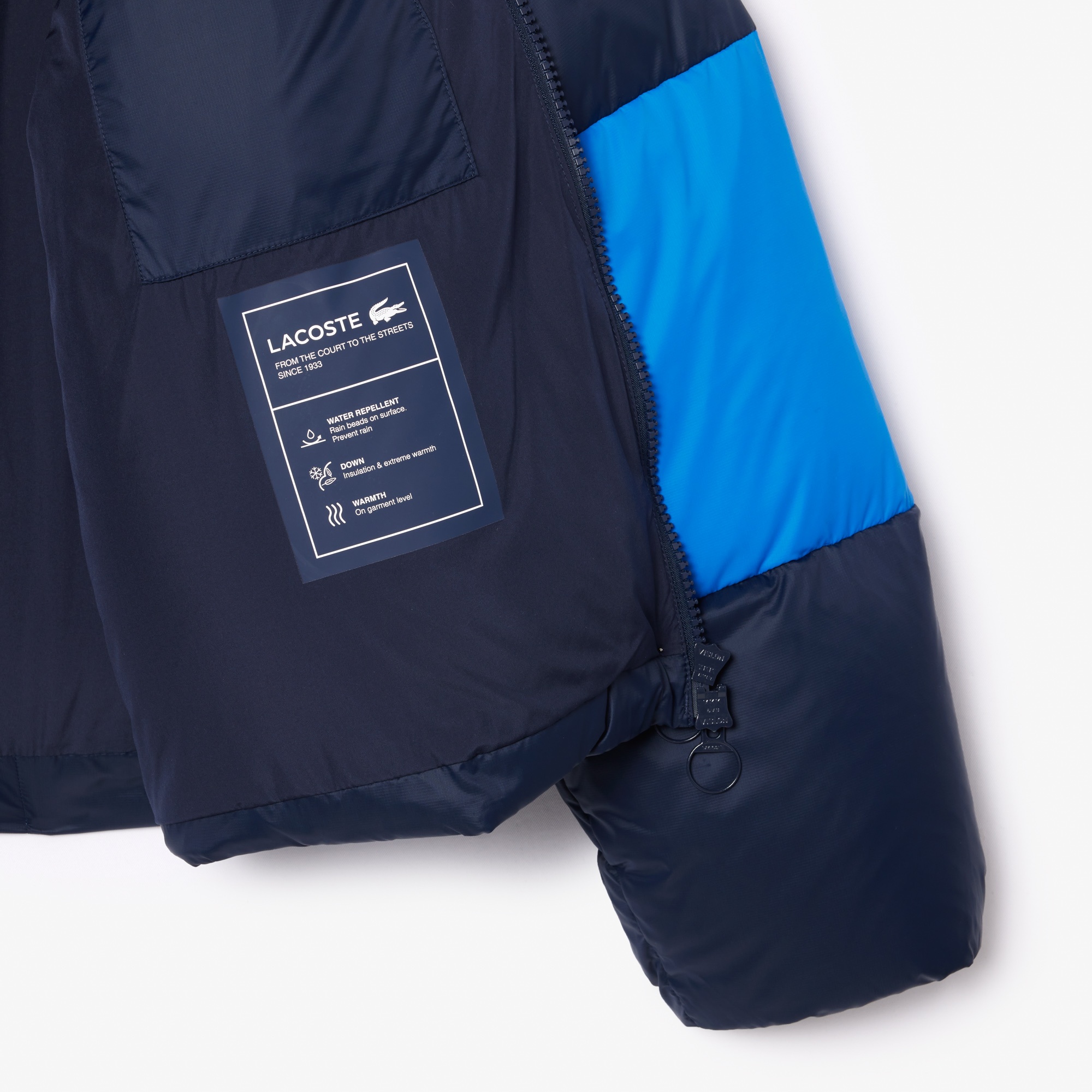 Lacoste Kadın Kapüşonlu Kapitone Mavi Mont