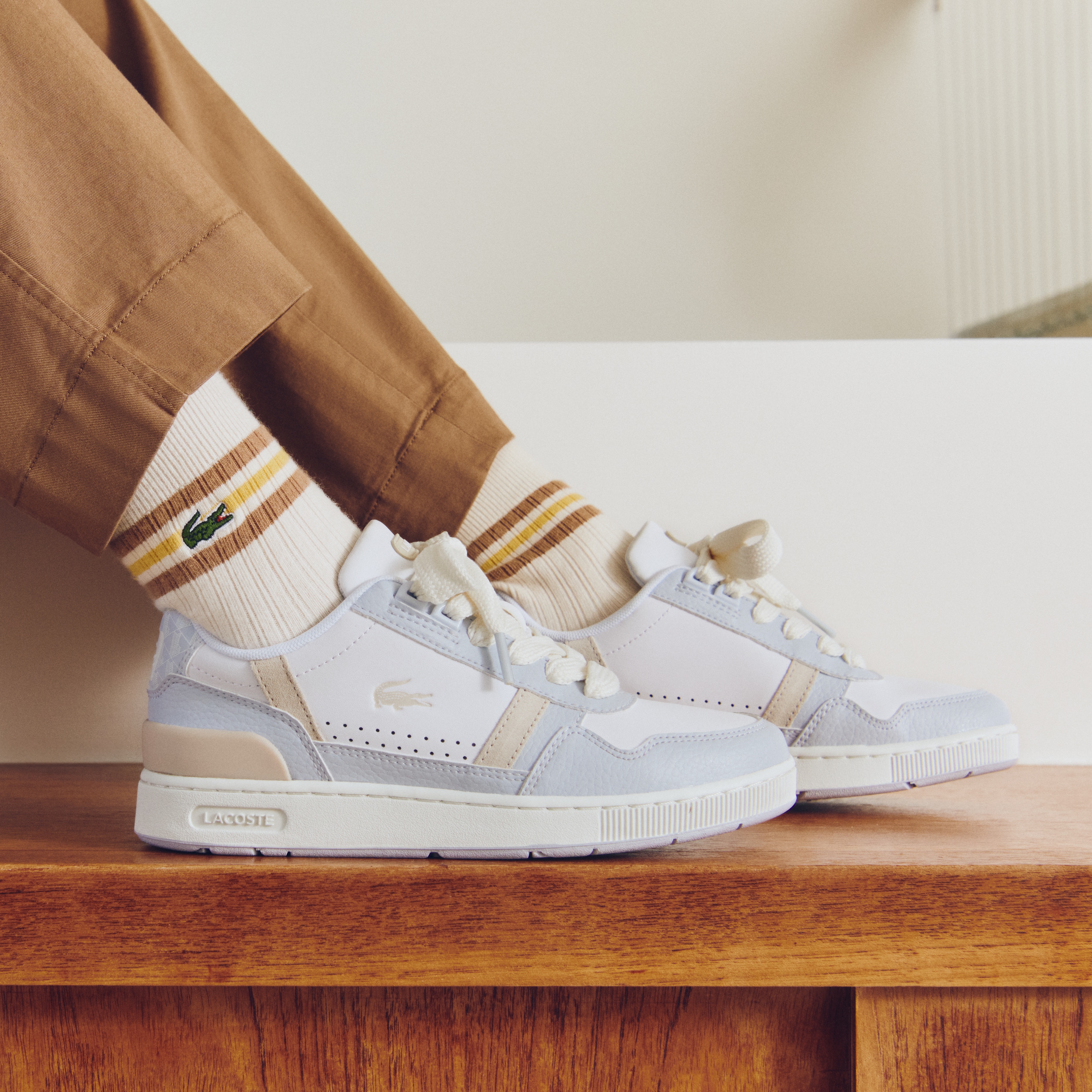 Lacoste T-Clip Kadın Beyaz Sneaker