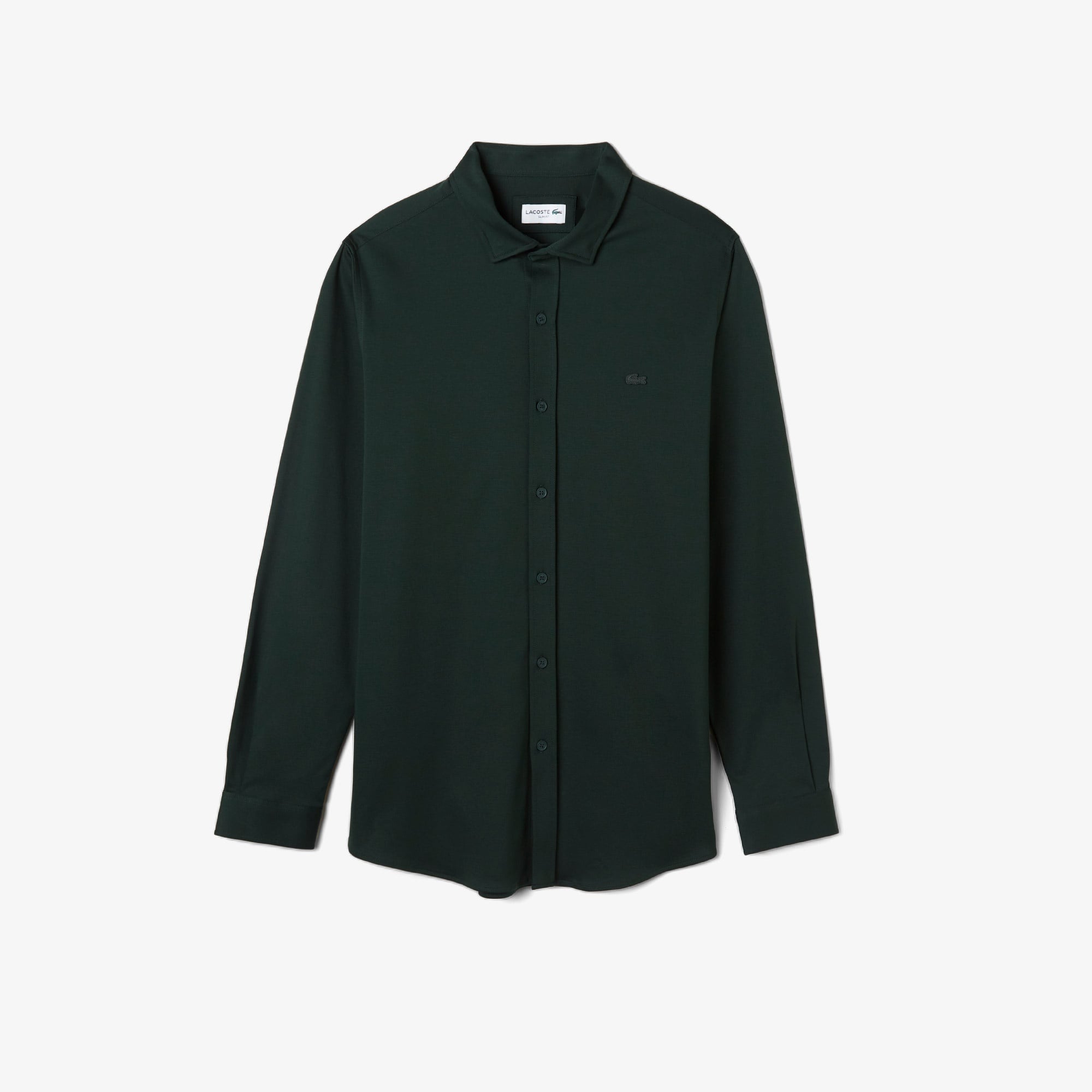 Lacoste Erkek Slim Fit Koyu Yeşil Gömlek