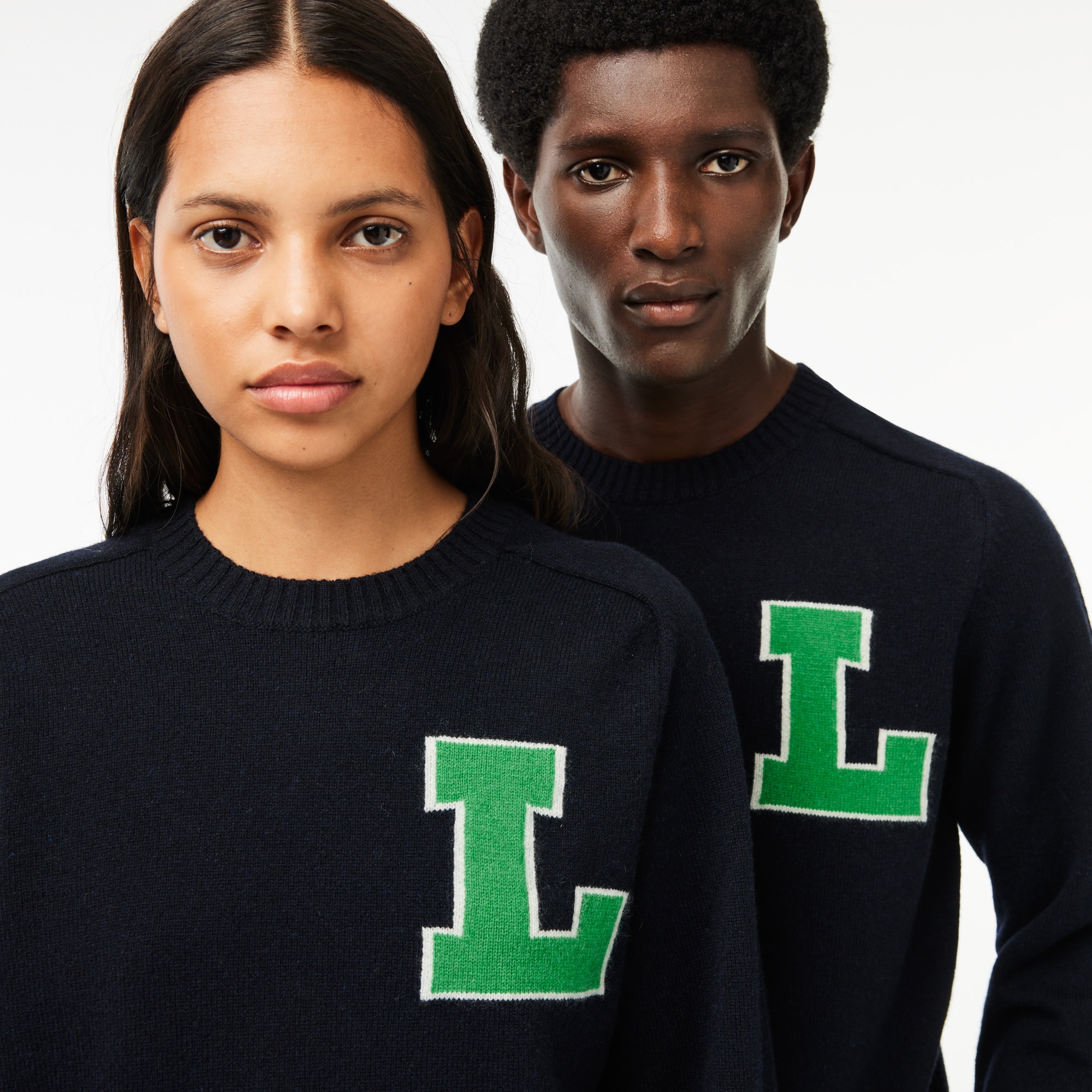 Lacoste Neo Heritage Unisex Classic Fit Bisiklet Yaka Lacivert Triko