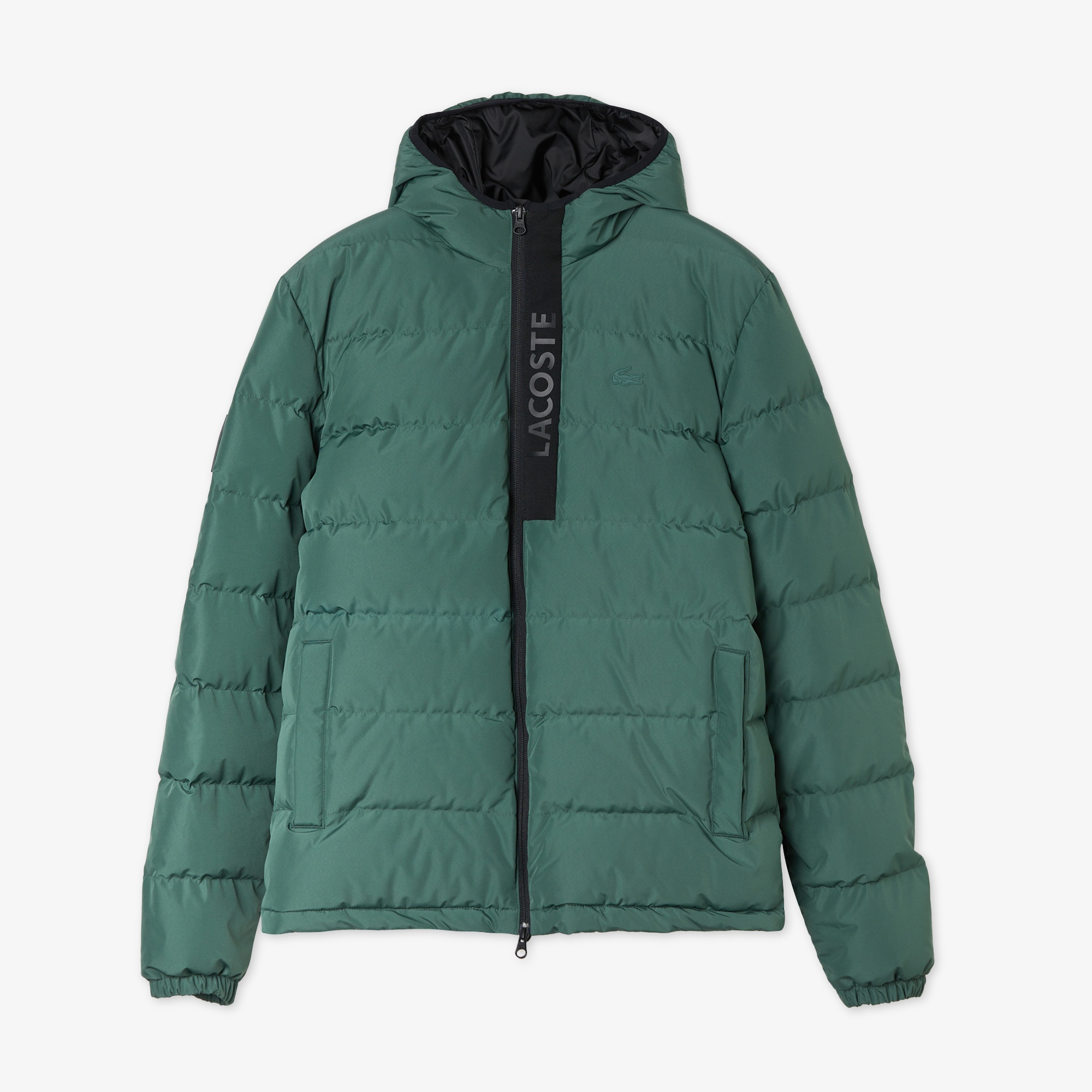 Lacoste Erkek Kapüşonlu Kapitone Haki Mont