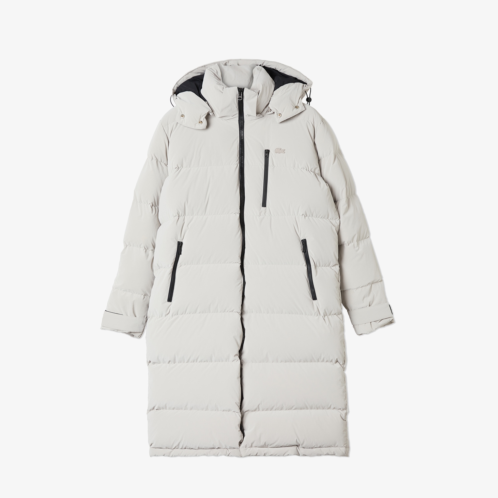 Lacoste Kadın Kapüşonlu Kapitone Gri Mont