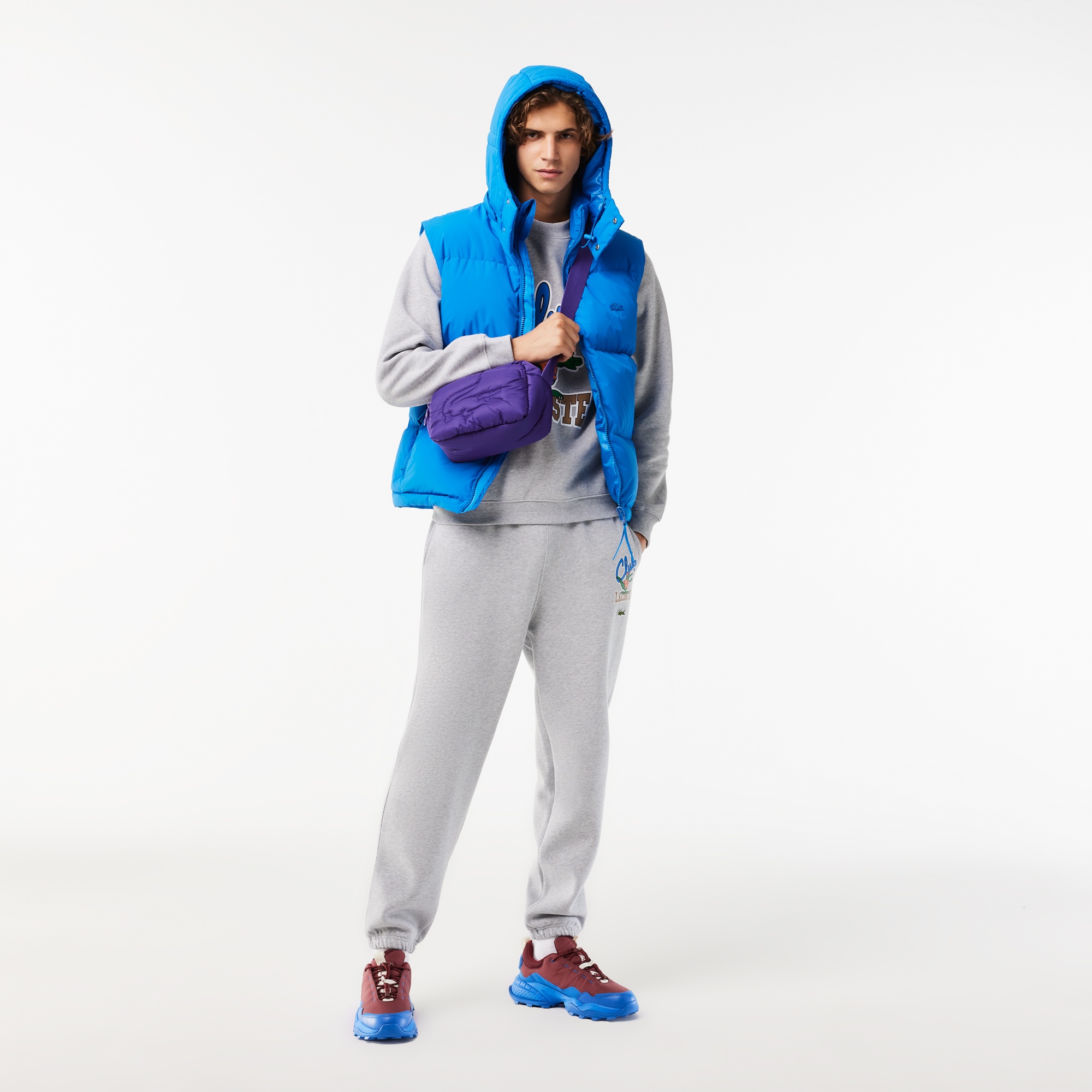 Lacoste Unisex Mor Omuz Çantası