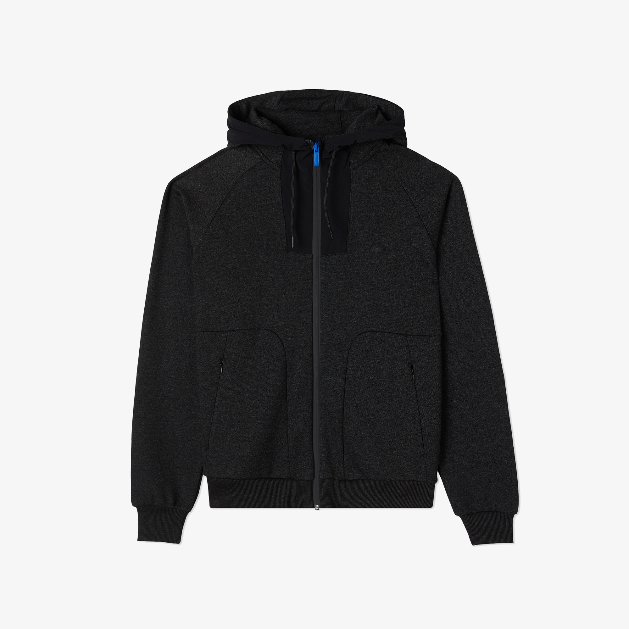 Lacoste Erkek Slim Fit Kapüşonlu Renk Bloklu Siyah Sweatshirt