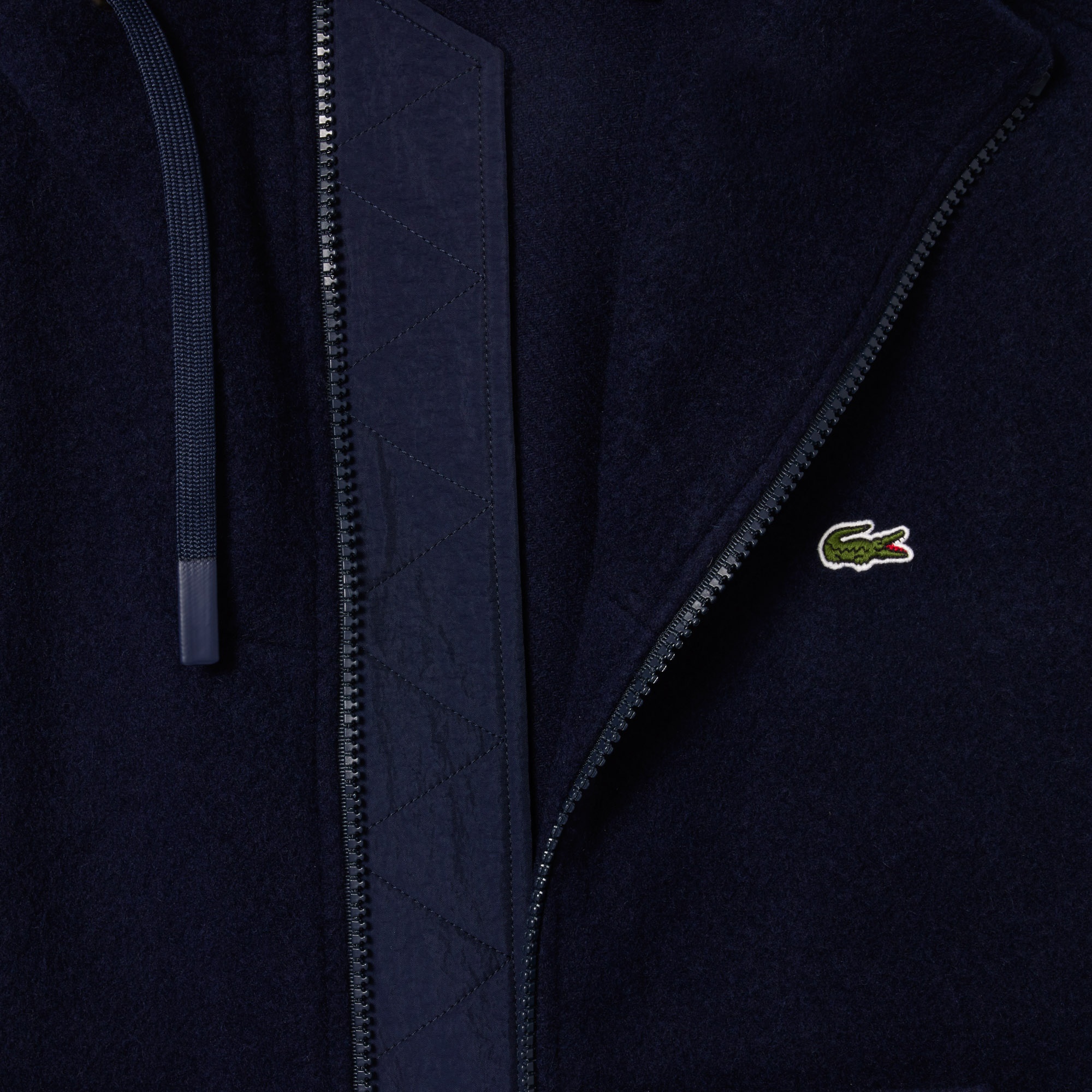 Lacoste Kadın Kapüşonlu Lacivert Mont