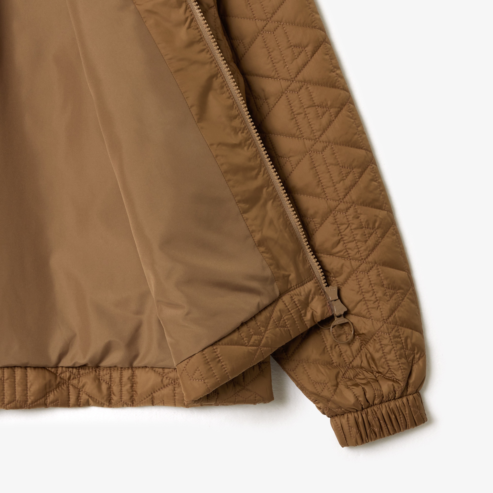 Lacoste Kadın Monogram Kahverengi Mont