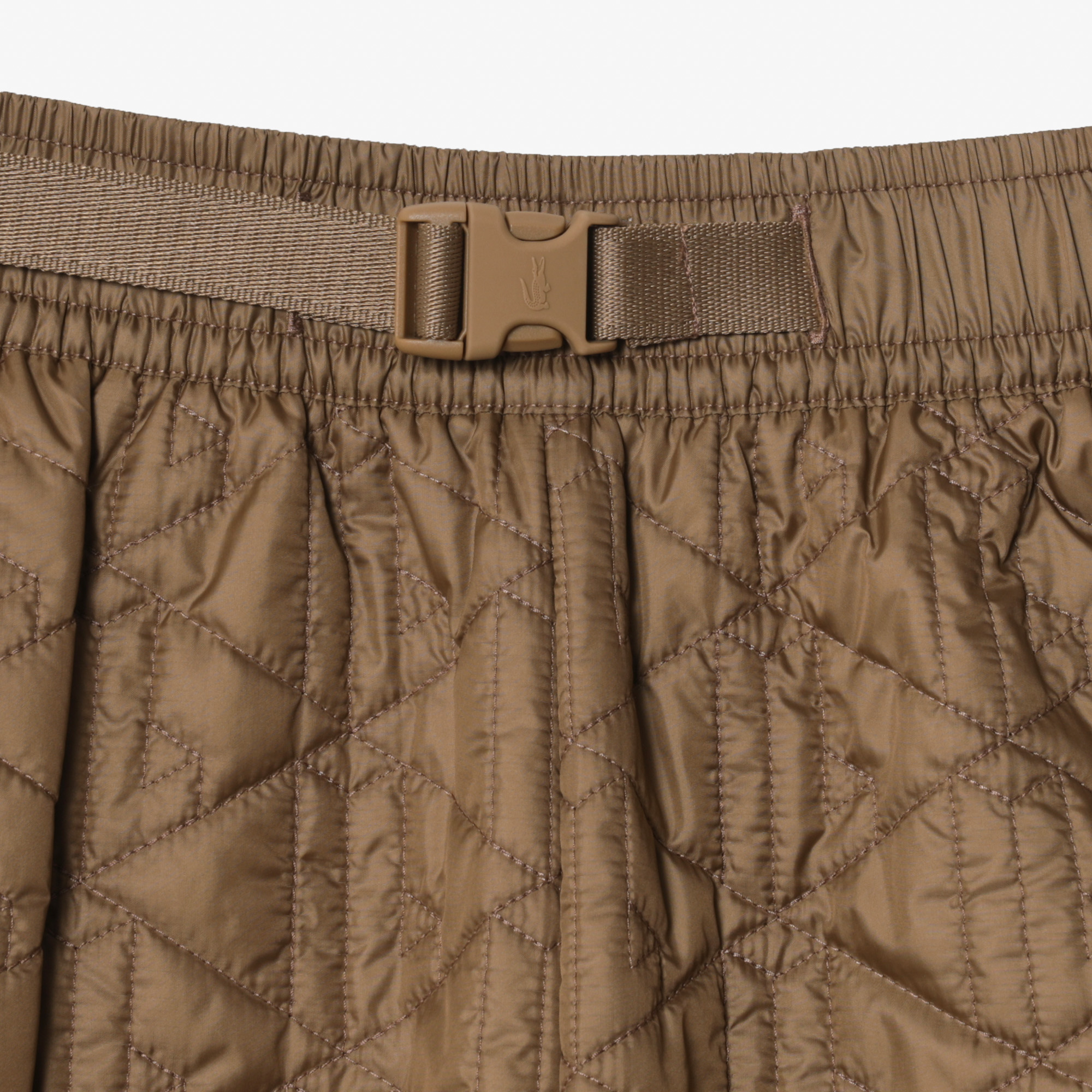 Lacoste Kadın Straight Fit Monogram Kahverengi Eşofman Altı