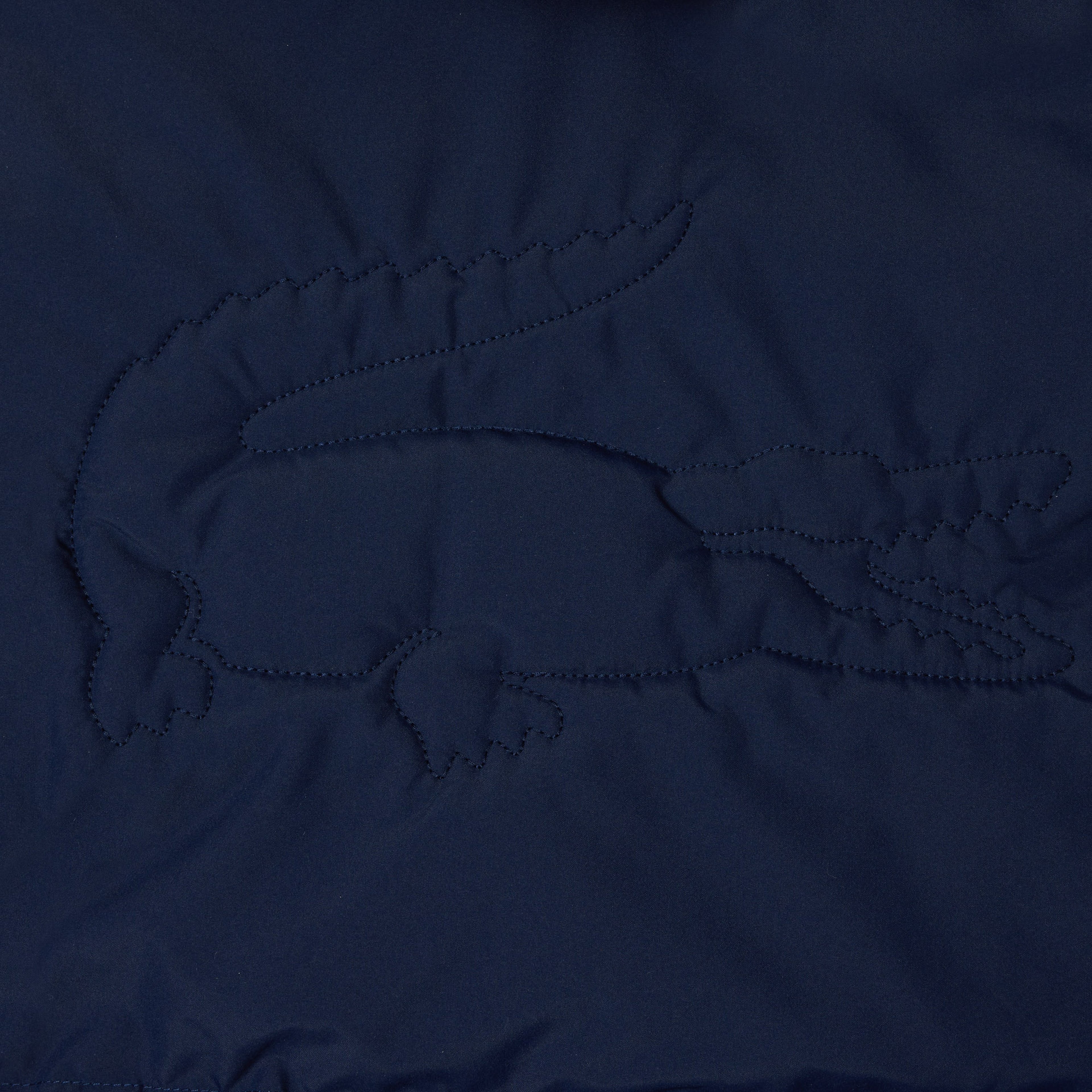 Çocuk Kapüşonlu Lacivert Şişme Mont