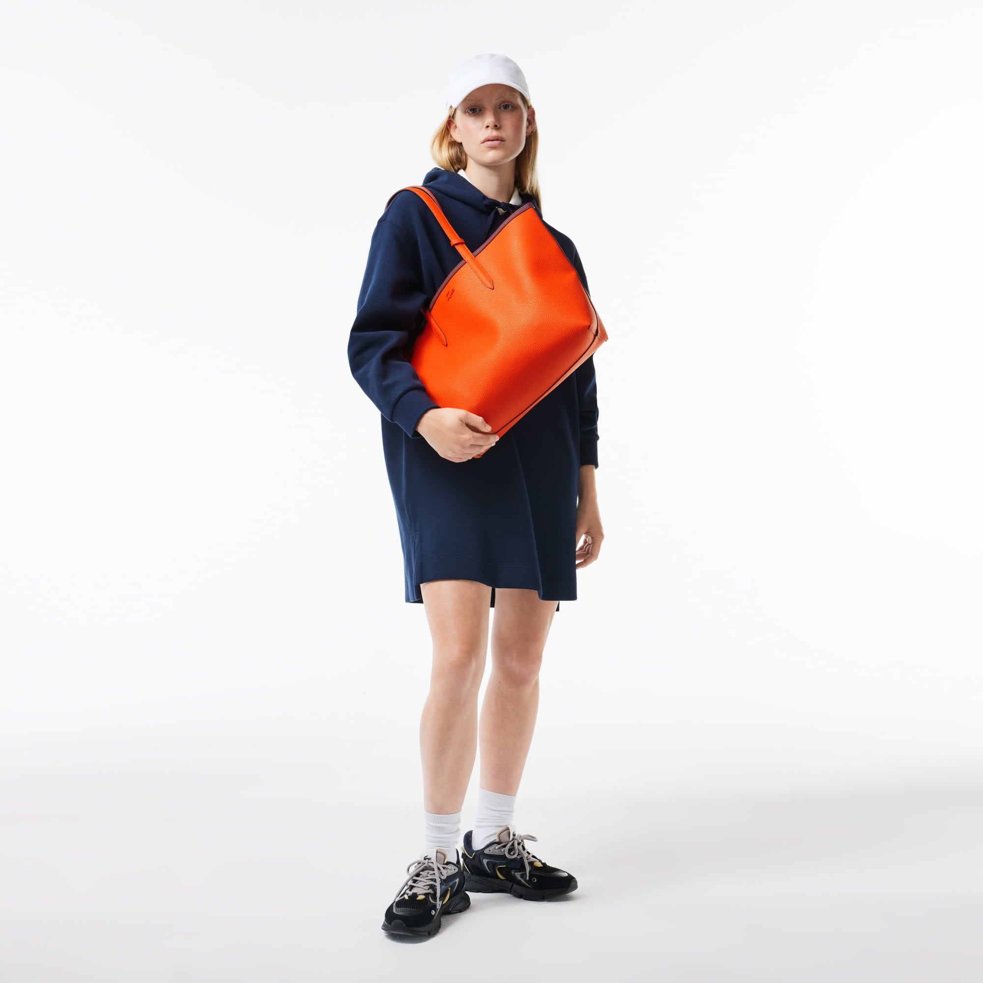 Lacoste Anna Kadın Çift Taraflı Turuncu Omuz Çantası