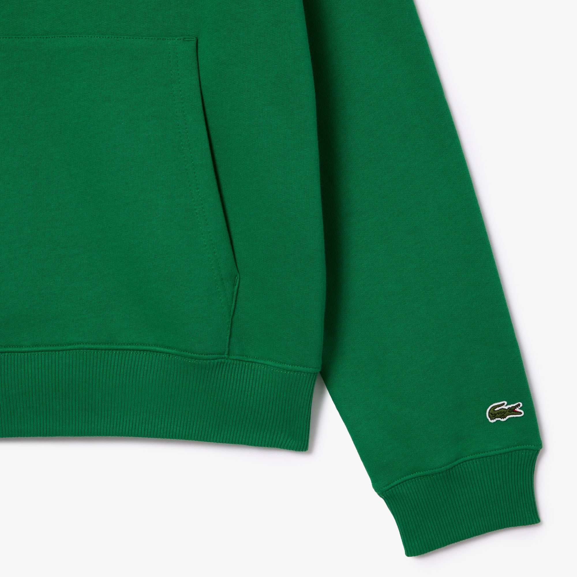 Lacoste Erkek Relaxed Fit Kapüşonlu Baskılı Yeşil Sweatshirt