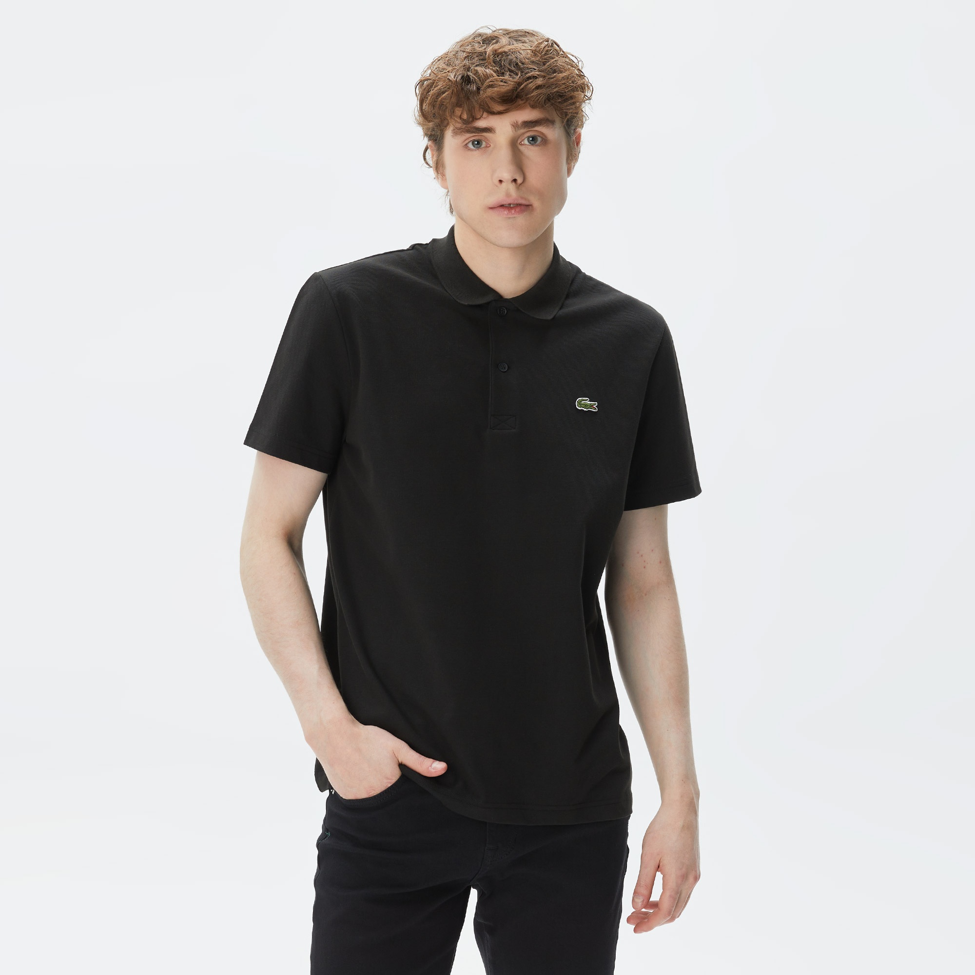 Lacoste Erkek Regular Fit Siyah Polo