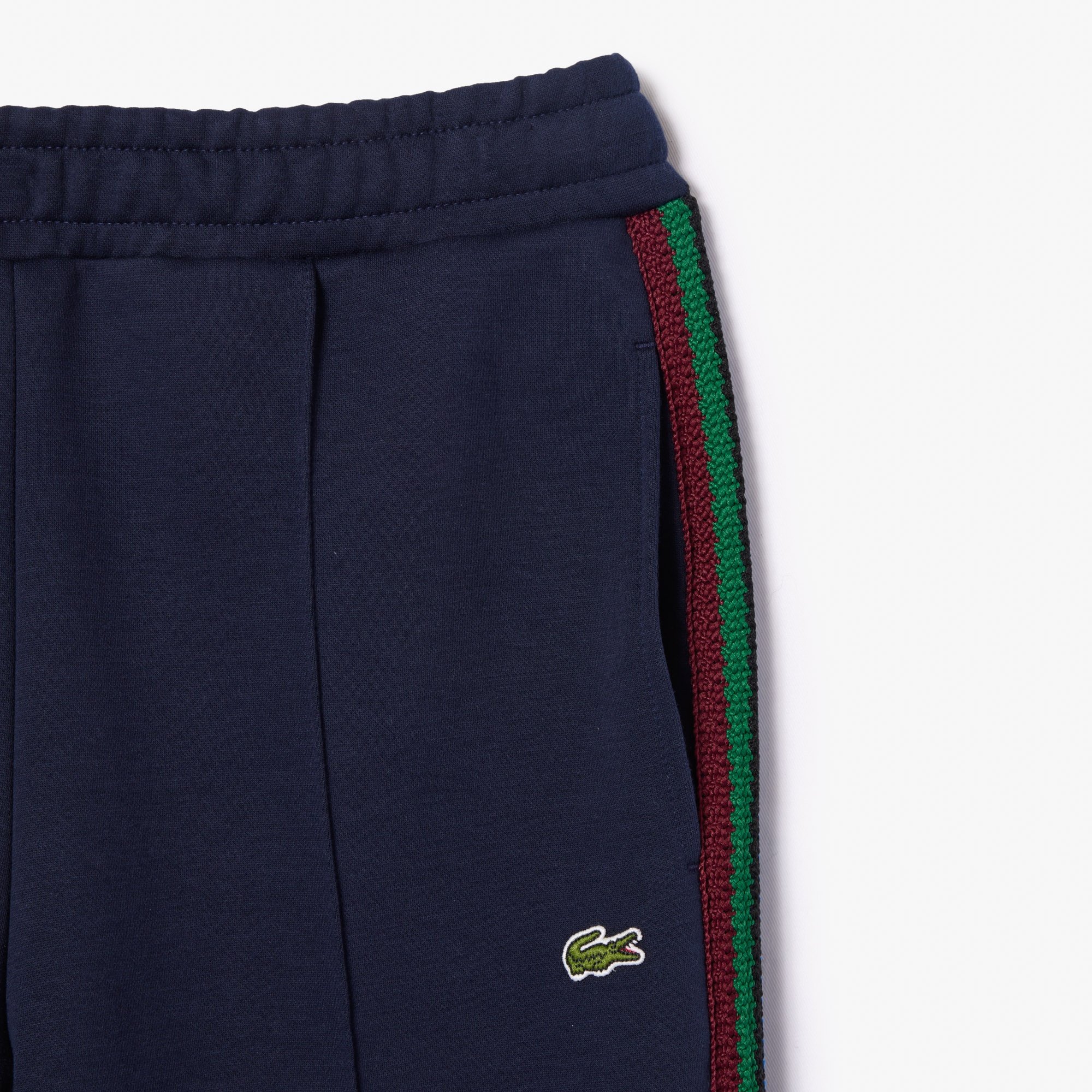 Lacoste Kadın Straight Fit Çizgili Lacivert Eşofman Altı