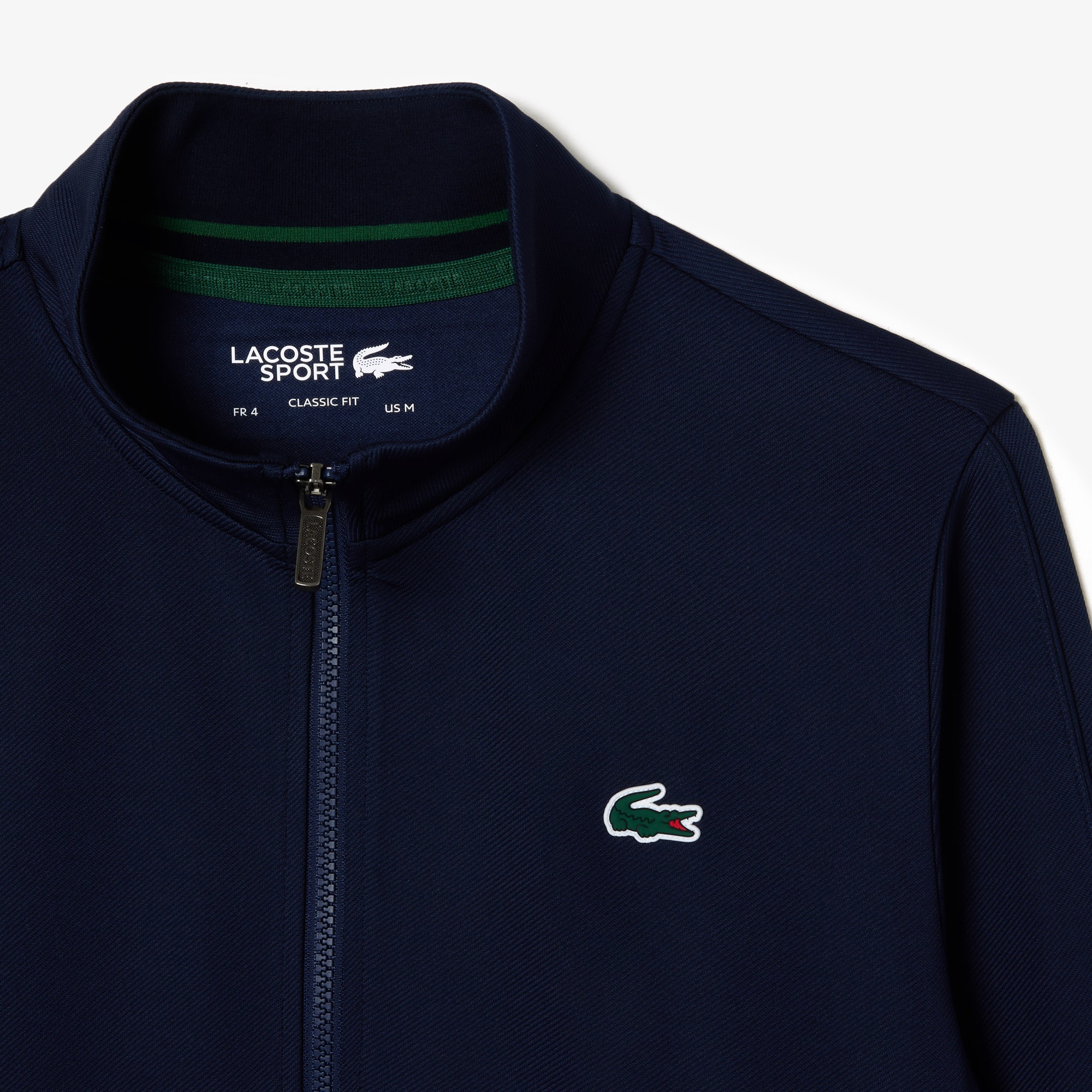Lacoste SPORT Erkek Classic Fit Fermuarlı Lacivert Sweatshirt
