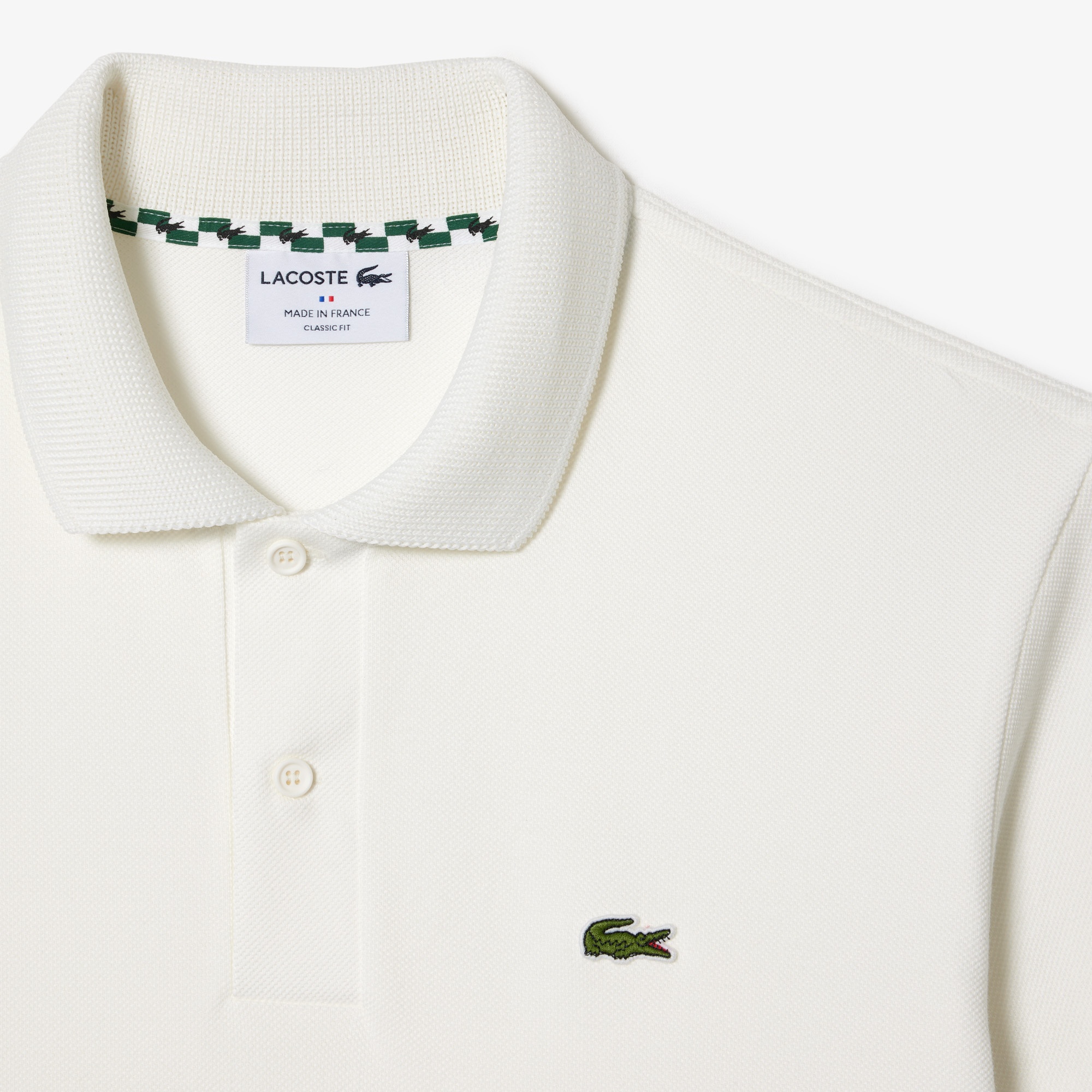 Lacoste Erkek Classic Fit Renk Bloklu Bej Polo