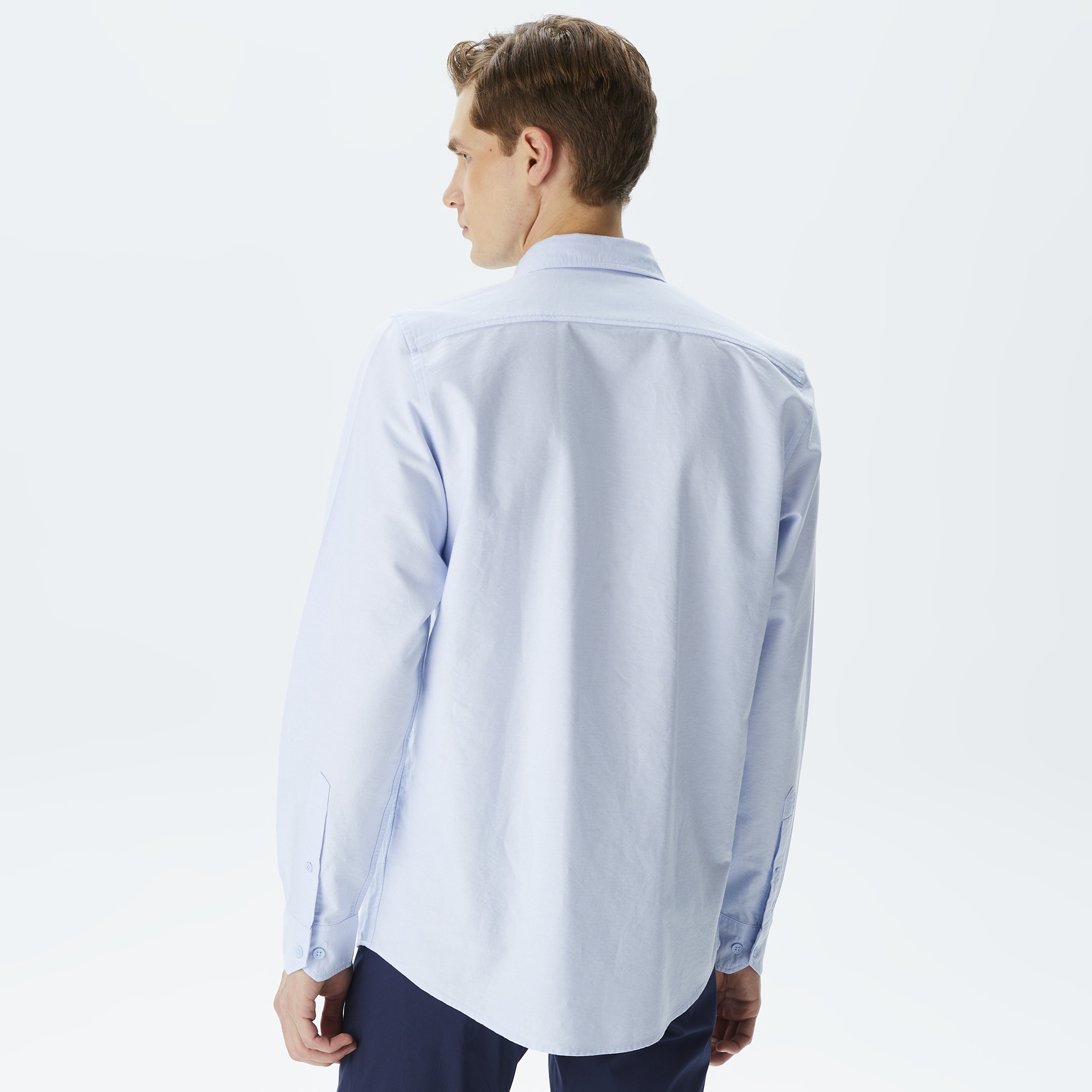 Lacoste Erkek Slim Fit Mavi Gömlek