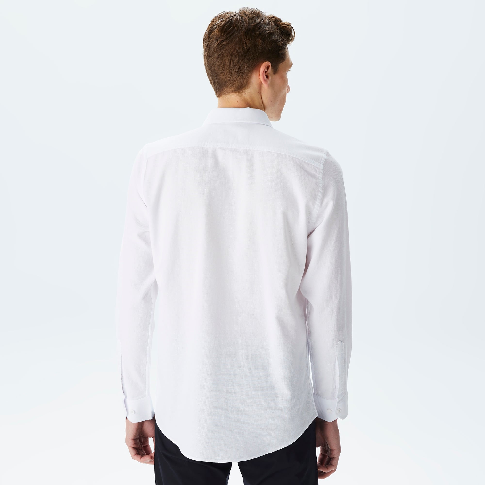 Lacoste Erkek Slim Fit Beyaz Gömlek