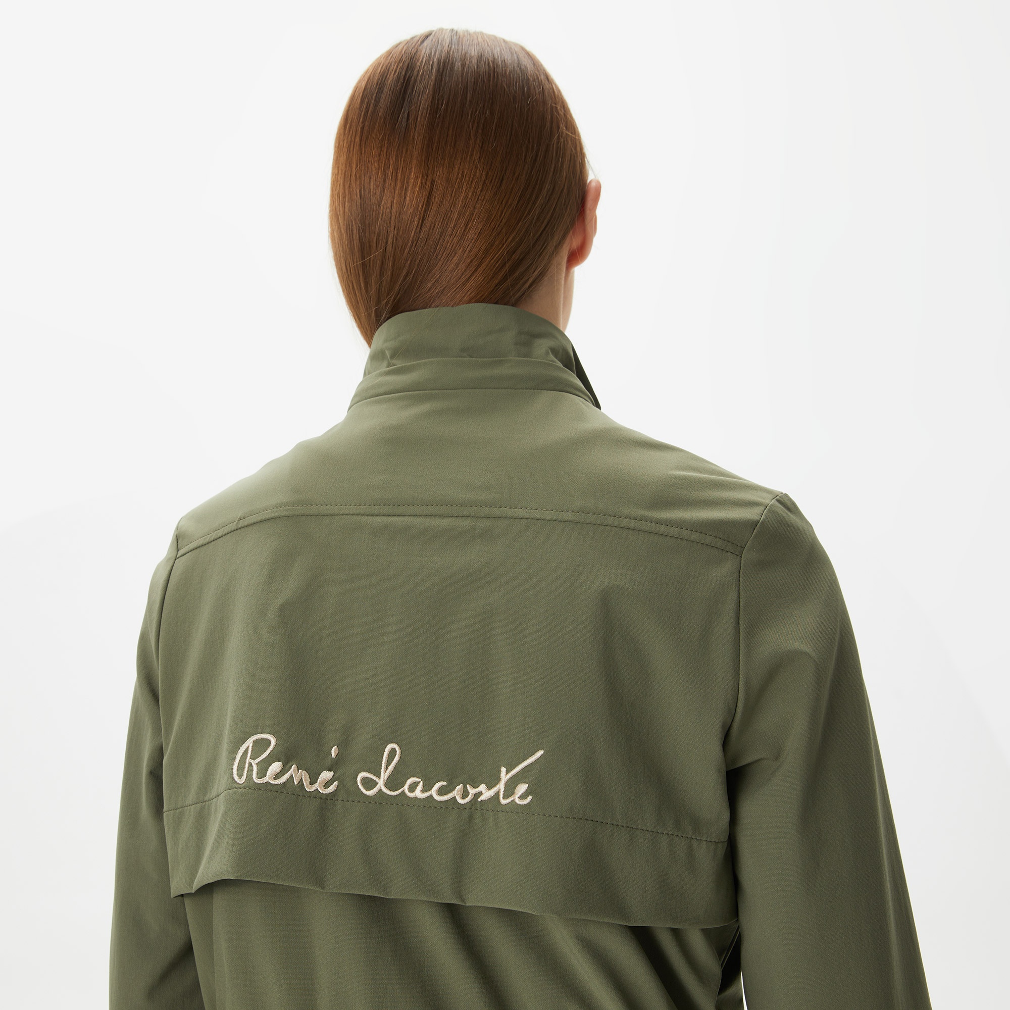 Lacoste Kadın Kapüşonlu Haki Mont