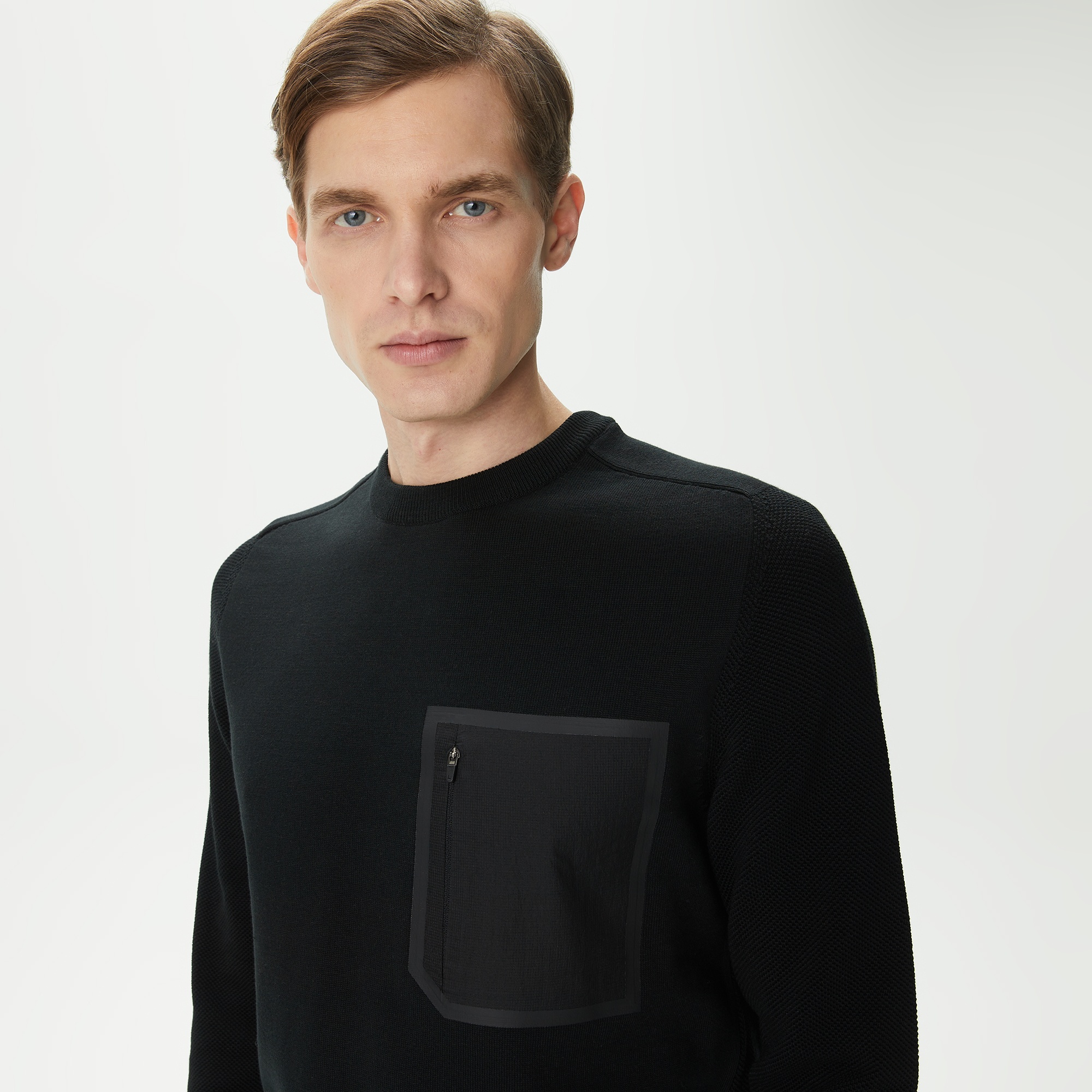 Lacoste Erkek Regular Fit Bisiklet Yaka Siyah Triko