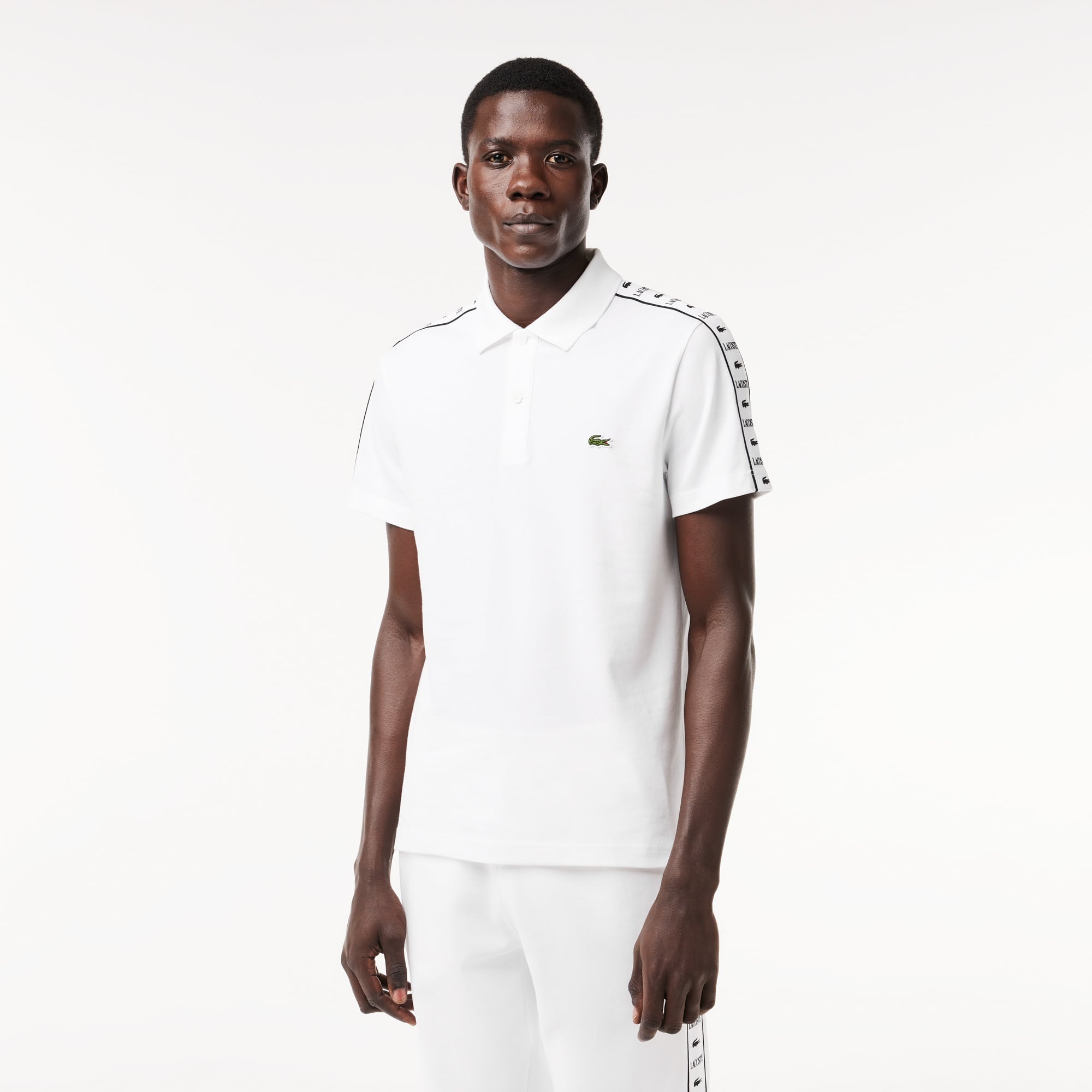 Lacoste Erkek Regular Fit Baskılı Beyaz Polo