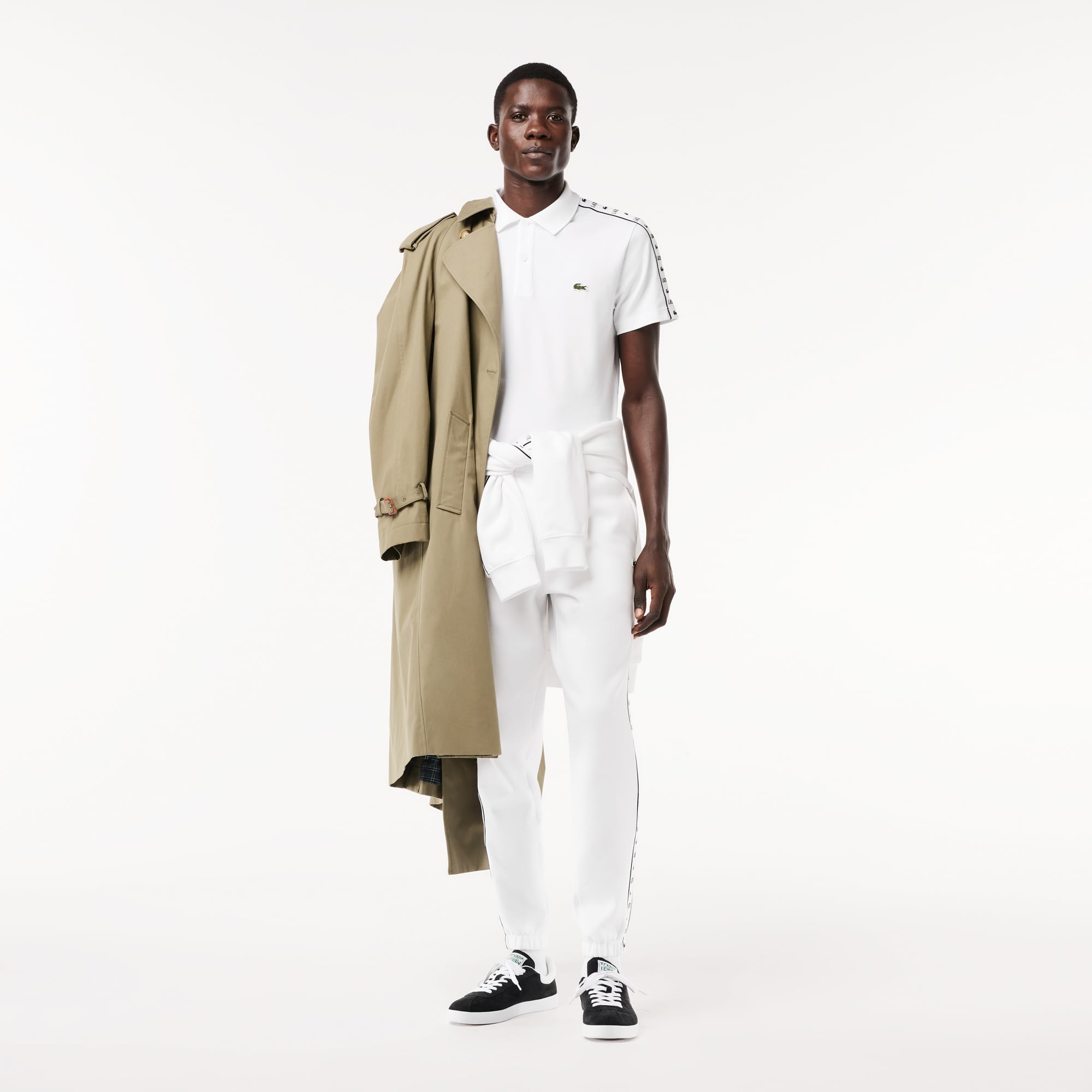 Lacoste Erkek Regular Fit Baskılı Beyaz Polo