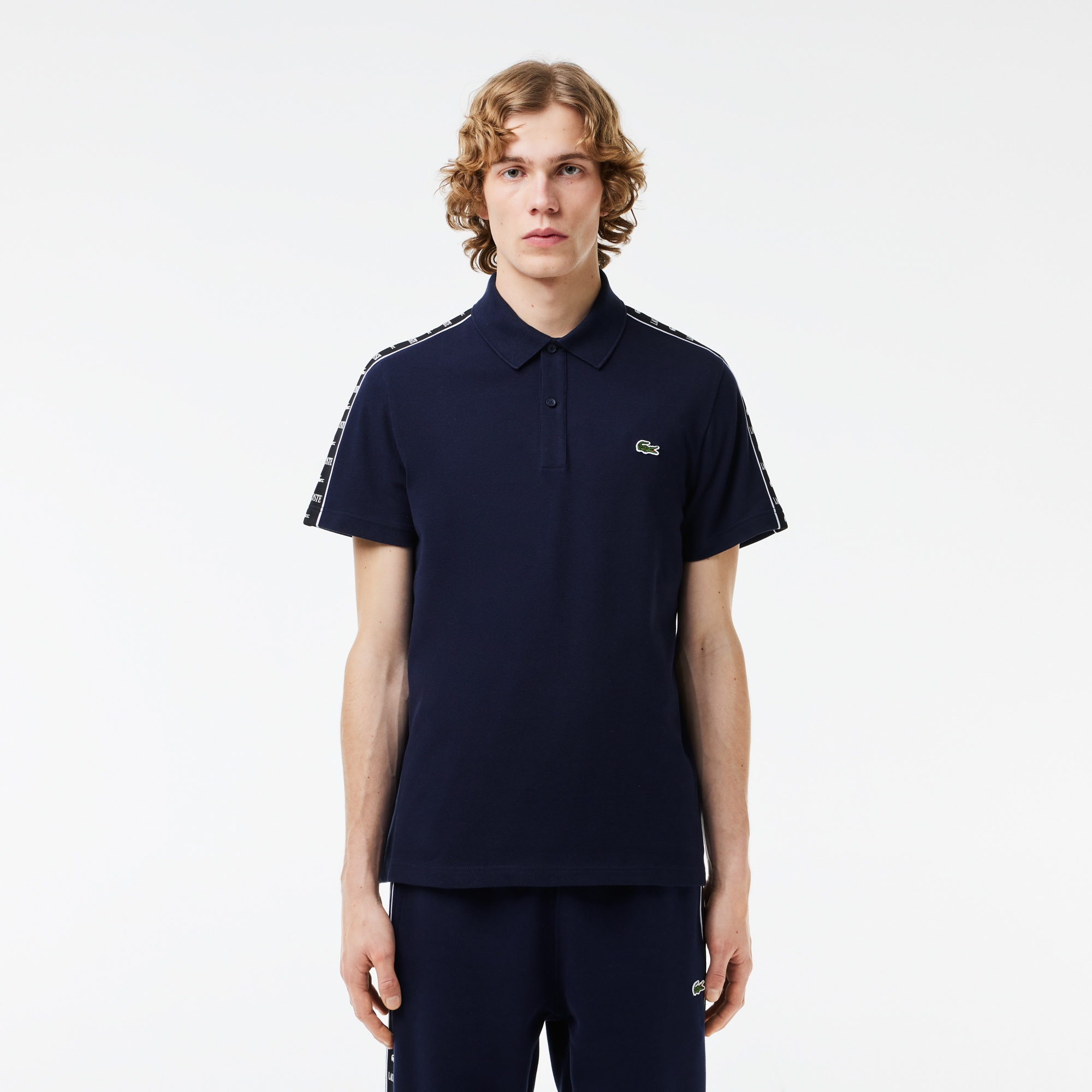 Lacoste Erkek Regular Fit Baskılı Lacivert Polo