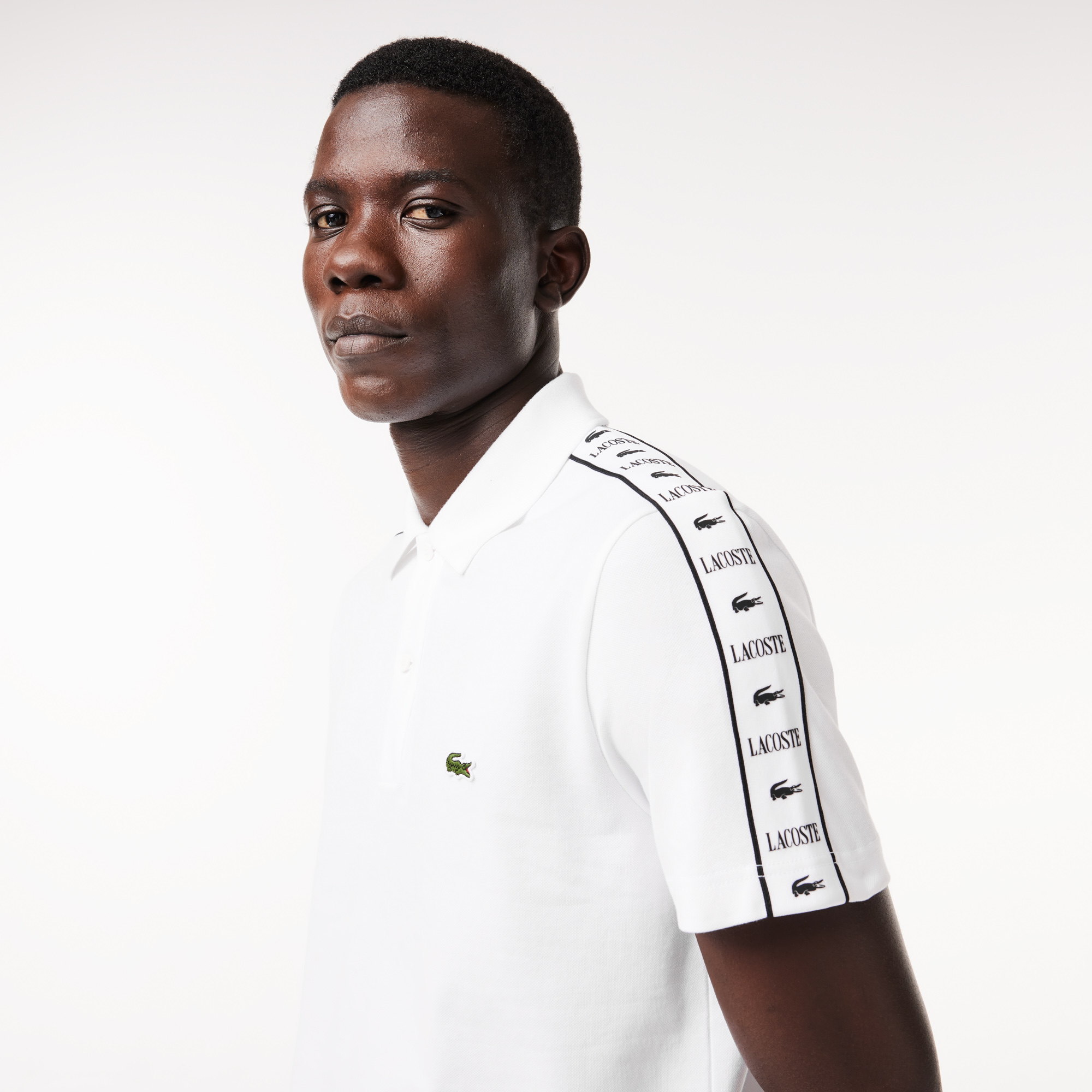 Lacoste Erkek Regular Fit Baskılı Beyaz Polo PH7398-001 | Lacoste
