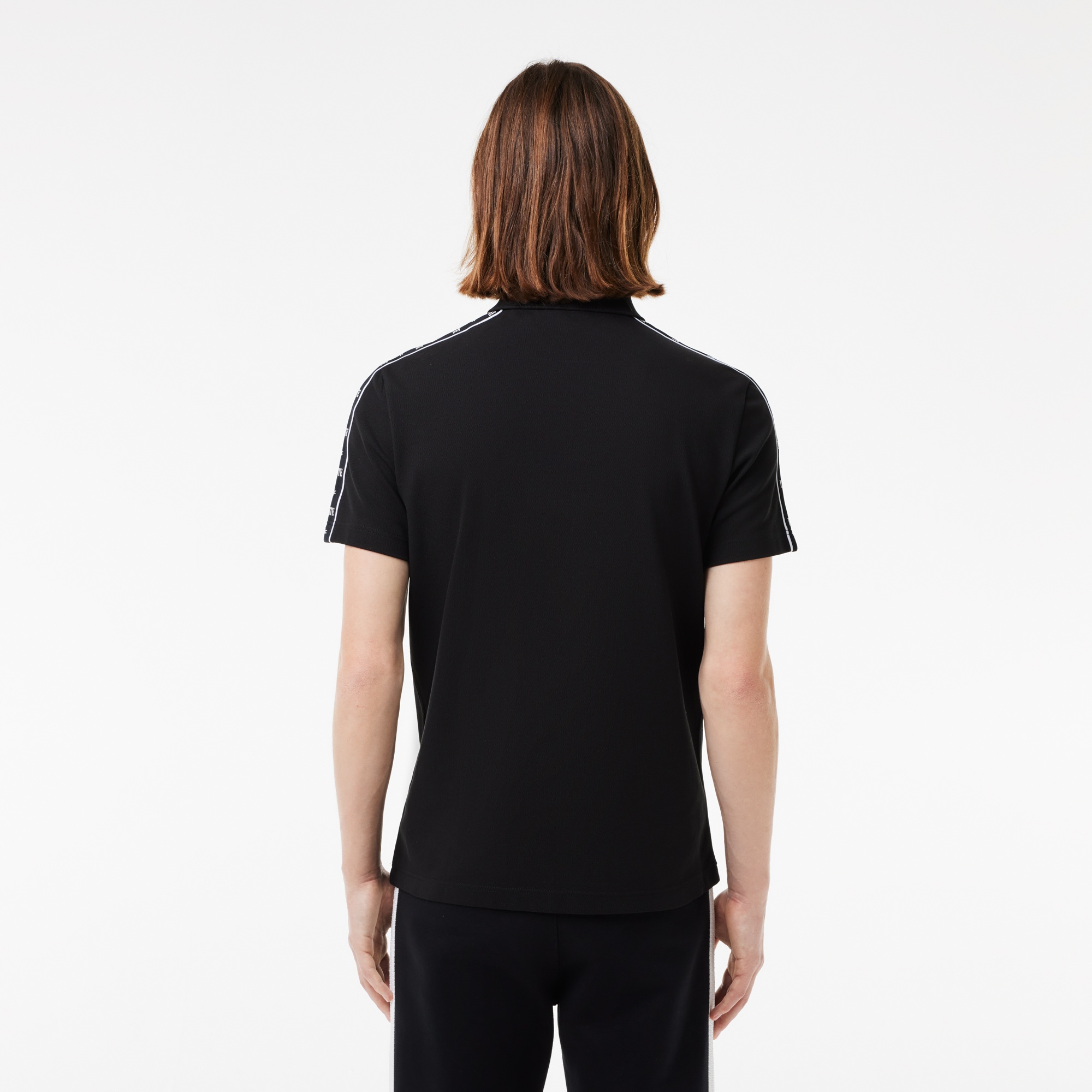 Lacoste Erkek Regular Fit Baskılı Siyah Polo