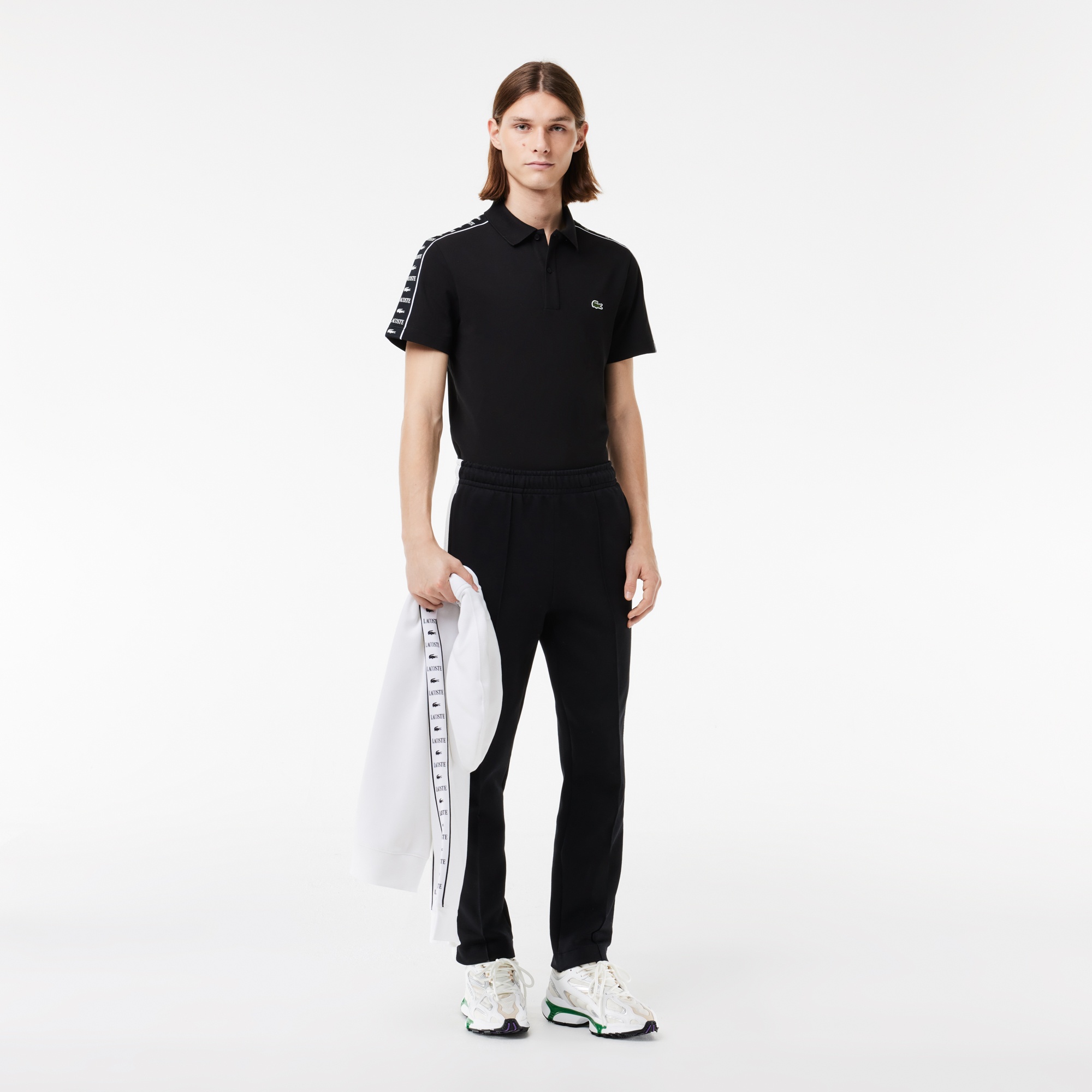 Lacoste Erkek Regular Fit Baskılı Siyah Polo