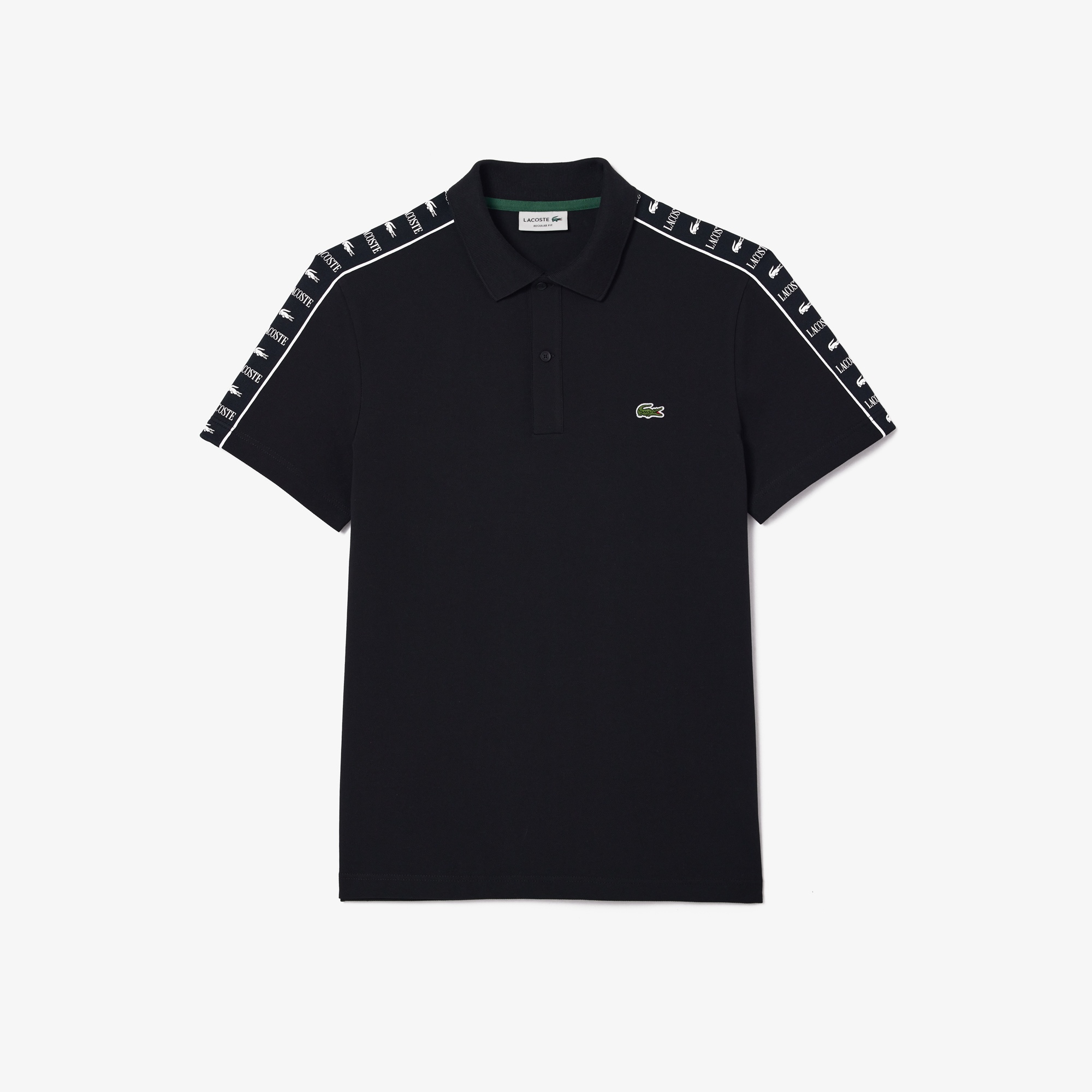 Lacoste Erkek Regular Fit Baskılı Siyah Polo